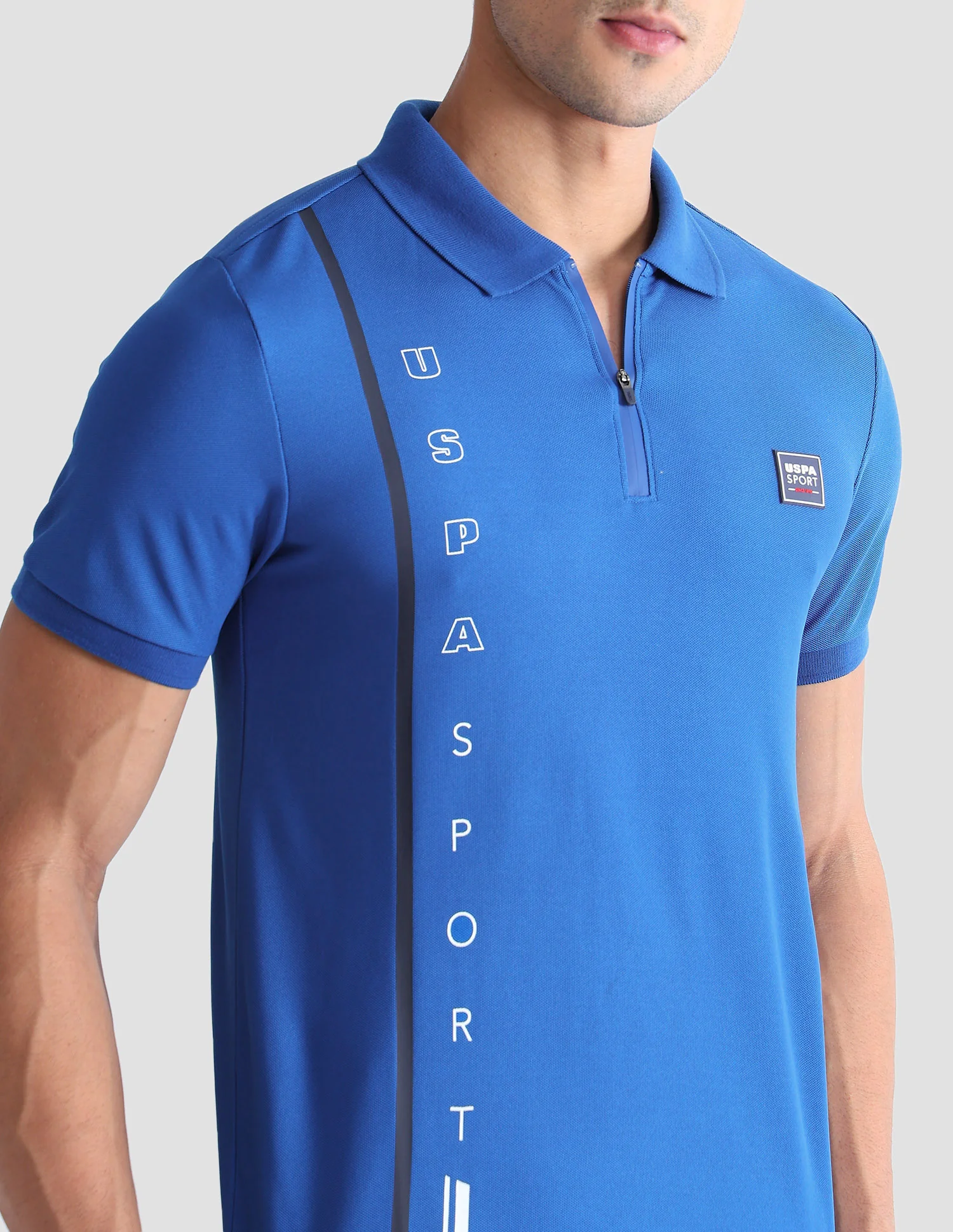Brand Printed Active Polo Shirt - Image 7