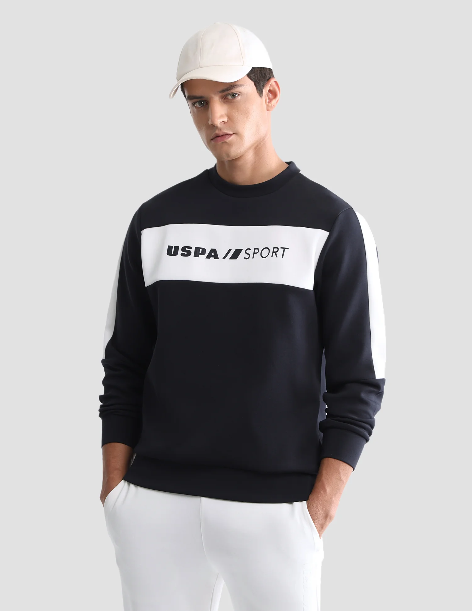 Brand Printed Active Sweatshirt