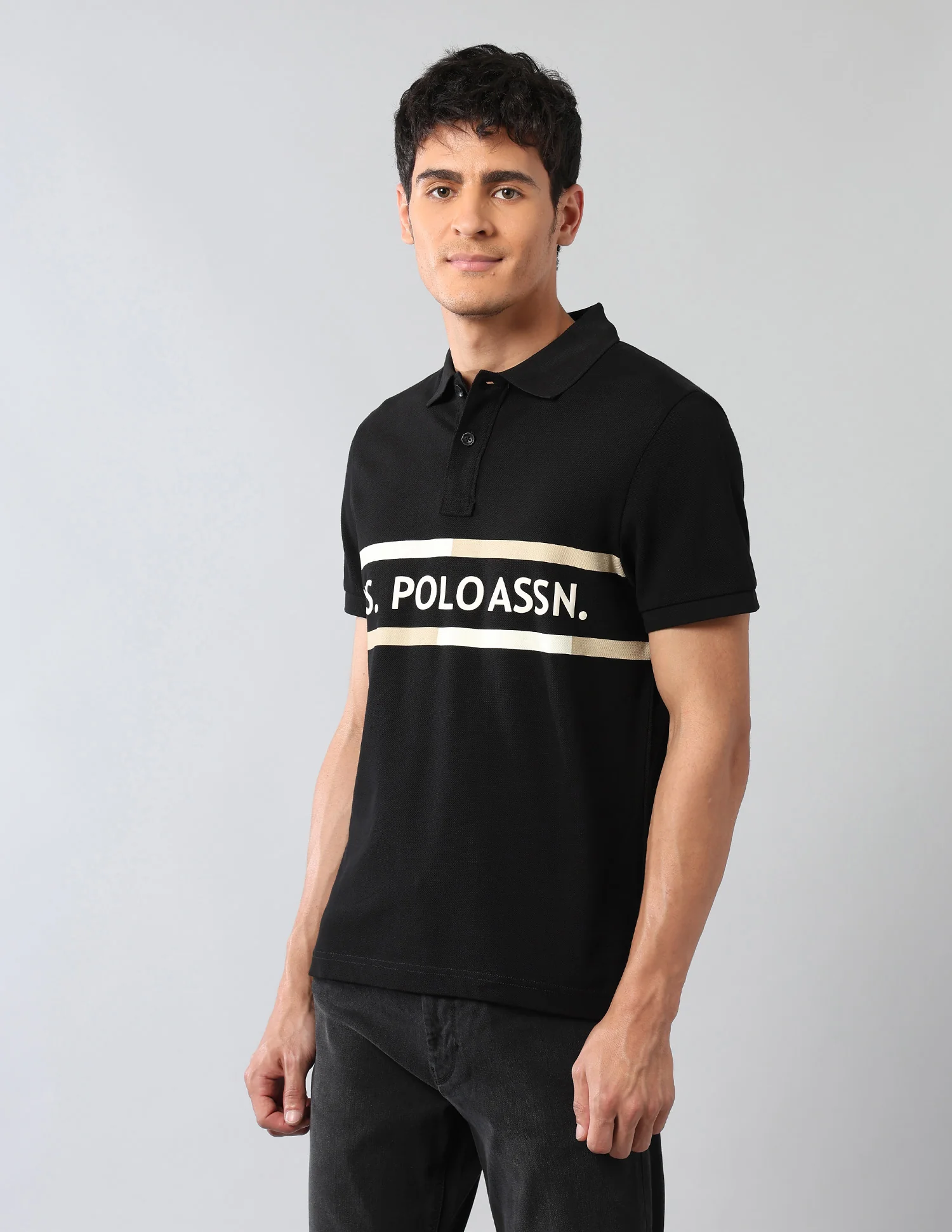 Brand Printed Americana Polo Shirt - Image 4