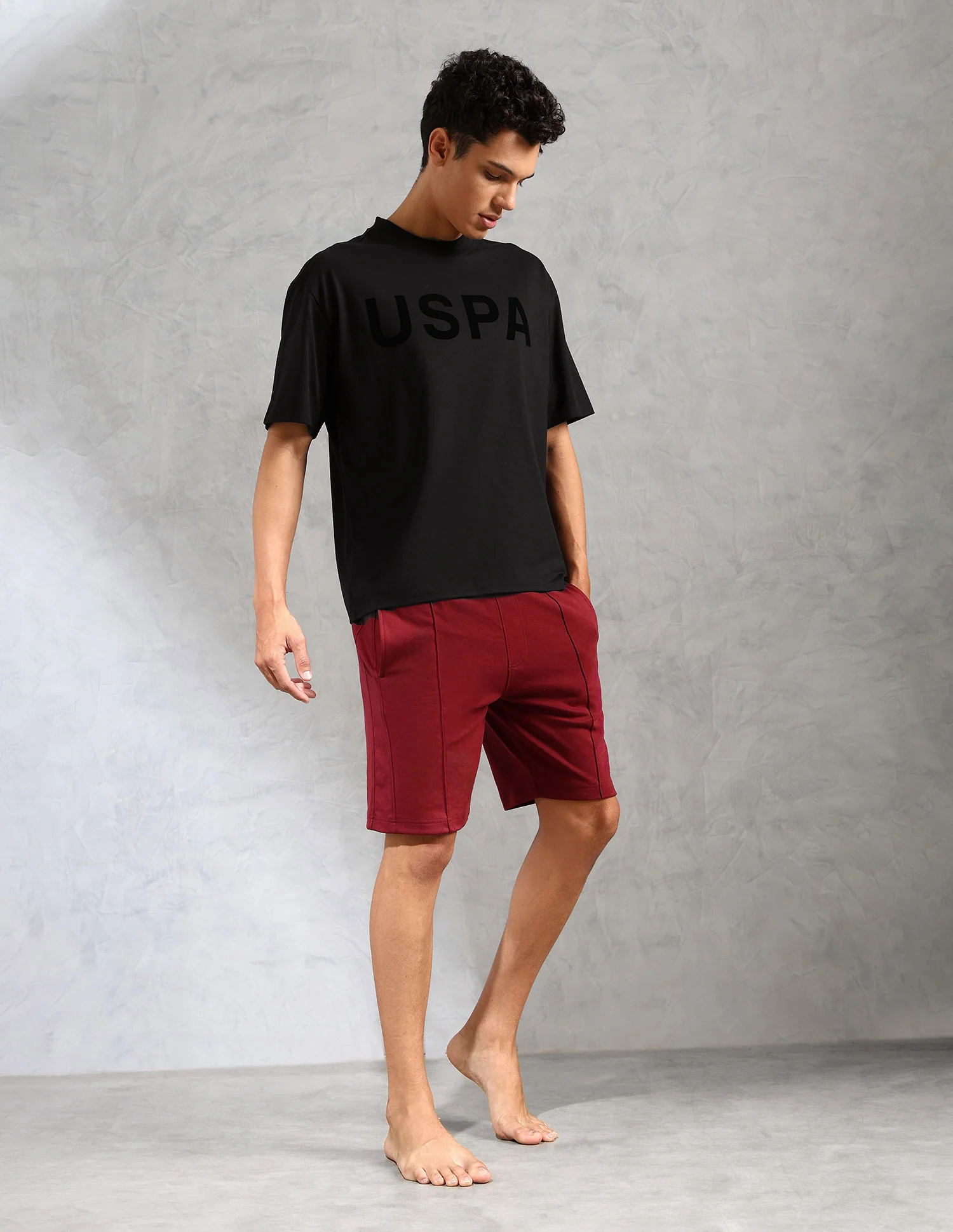 Brand Printed Comfort Fit OEE09 Lounge T-Shirt - Pack Of 1 - Image 3