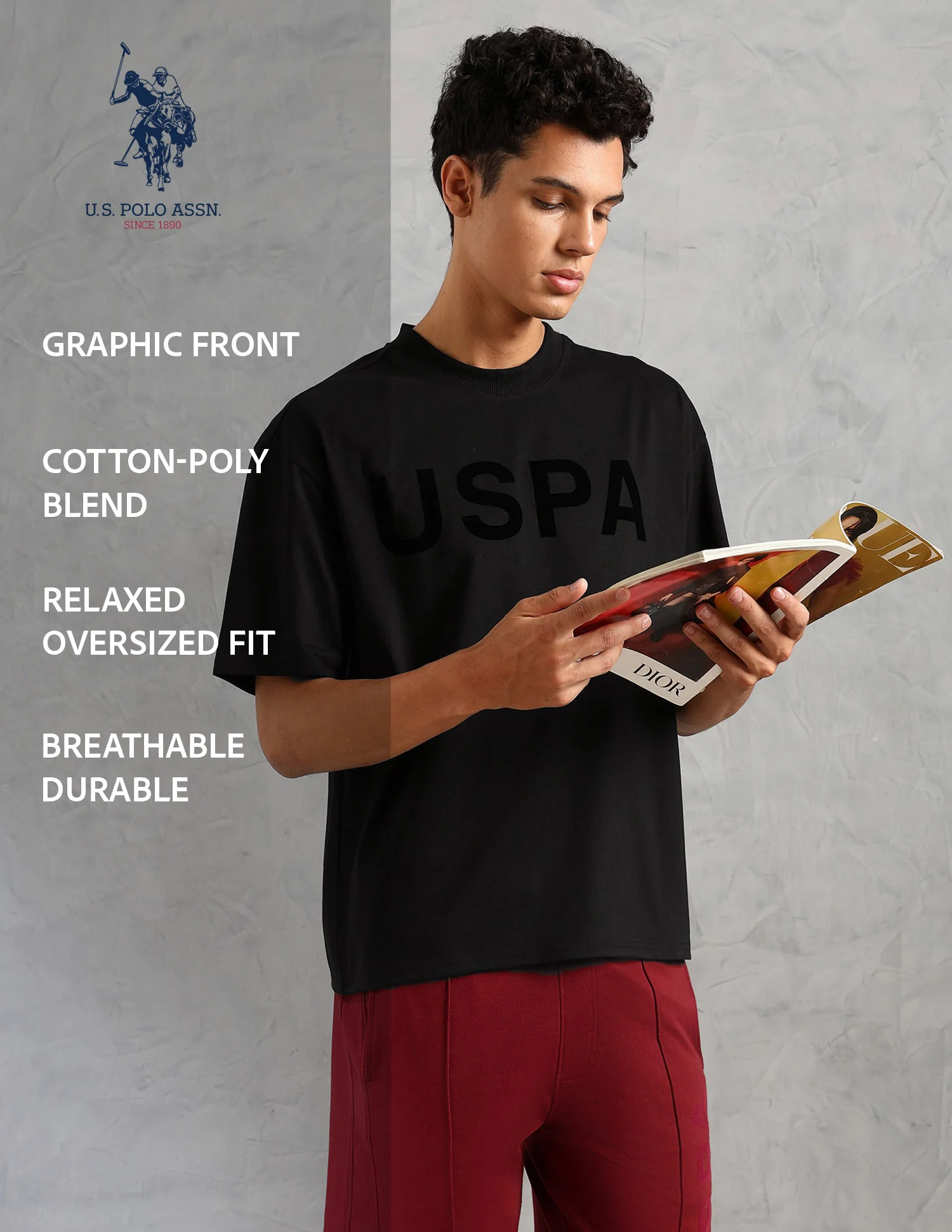 Brand Printed Comfort Fit OEE09 Lounge T-Shirt - Pack Of 1 - Image 9