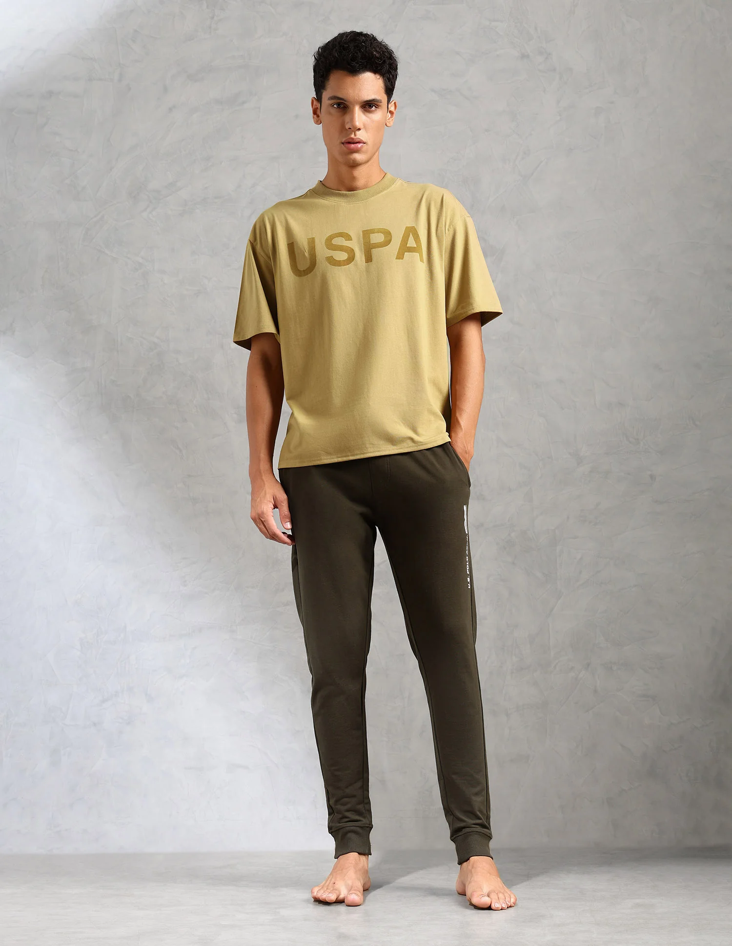 Brand Printed Comfort Fit OEE09 Lounge T-Shirt - Pack Of 1 - Image 3