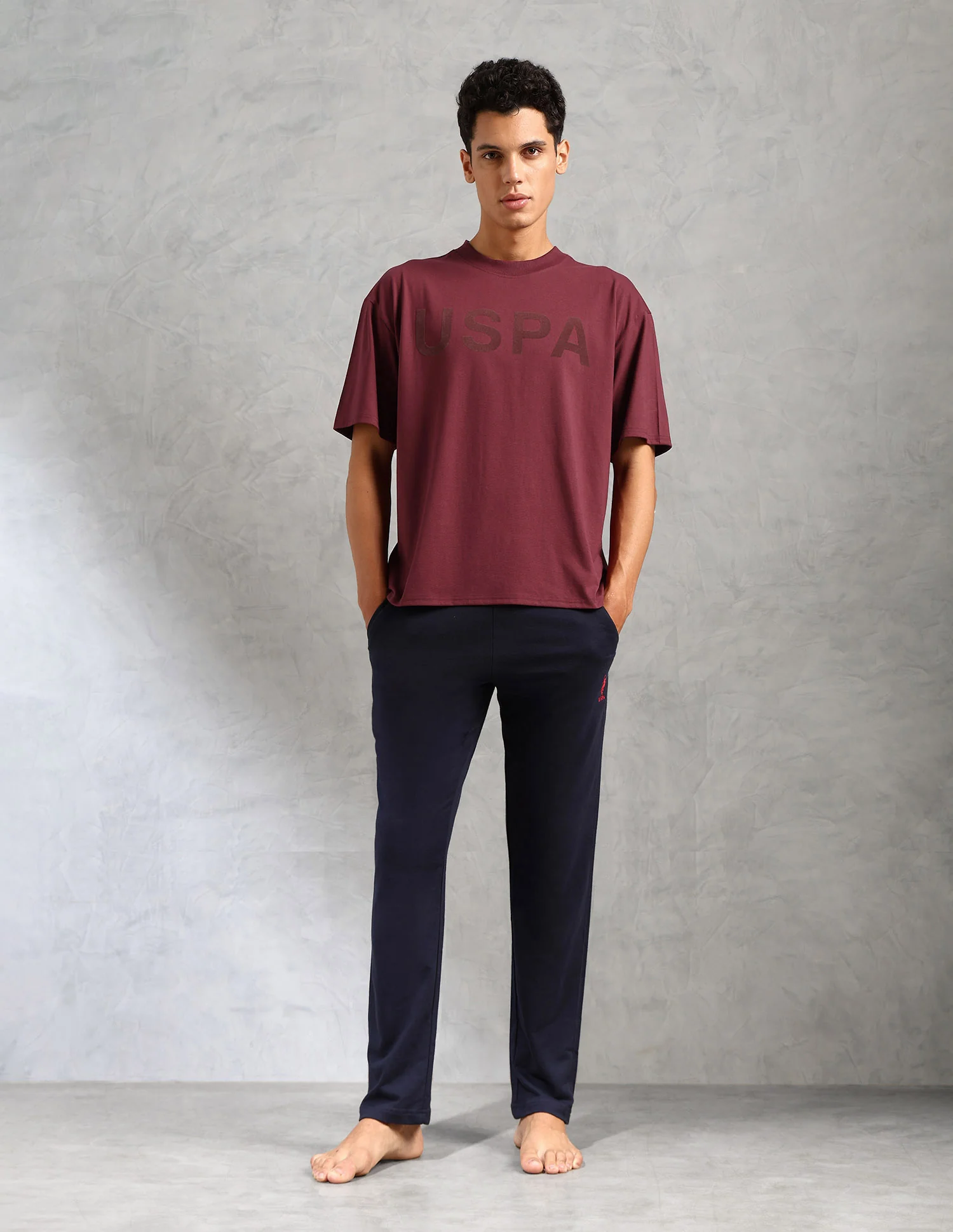 Brand Printed Comfort Fit OEE09 Lounge T-Shirt - Pack Of 1 - Image 3