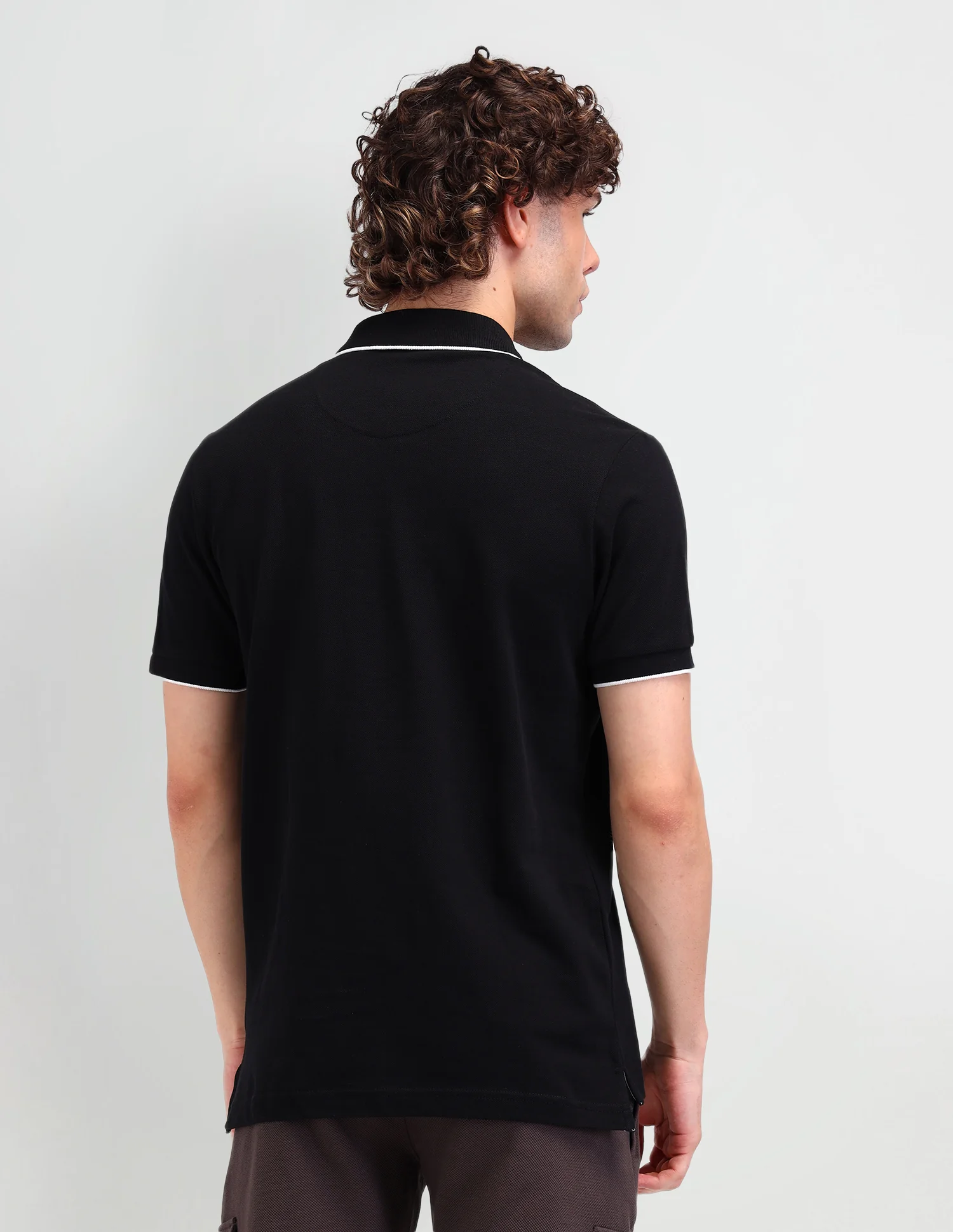 Brand Printed Cotton Polo Shirt - Image 5