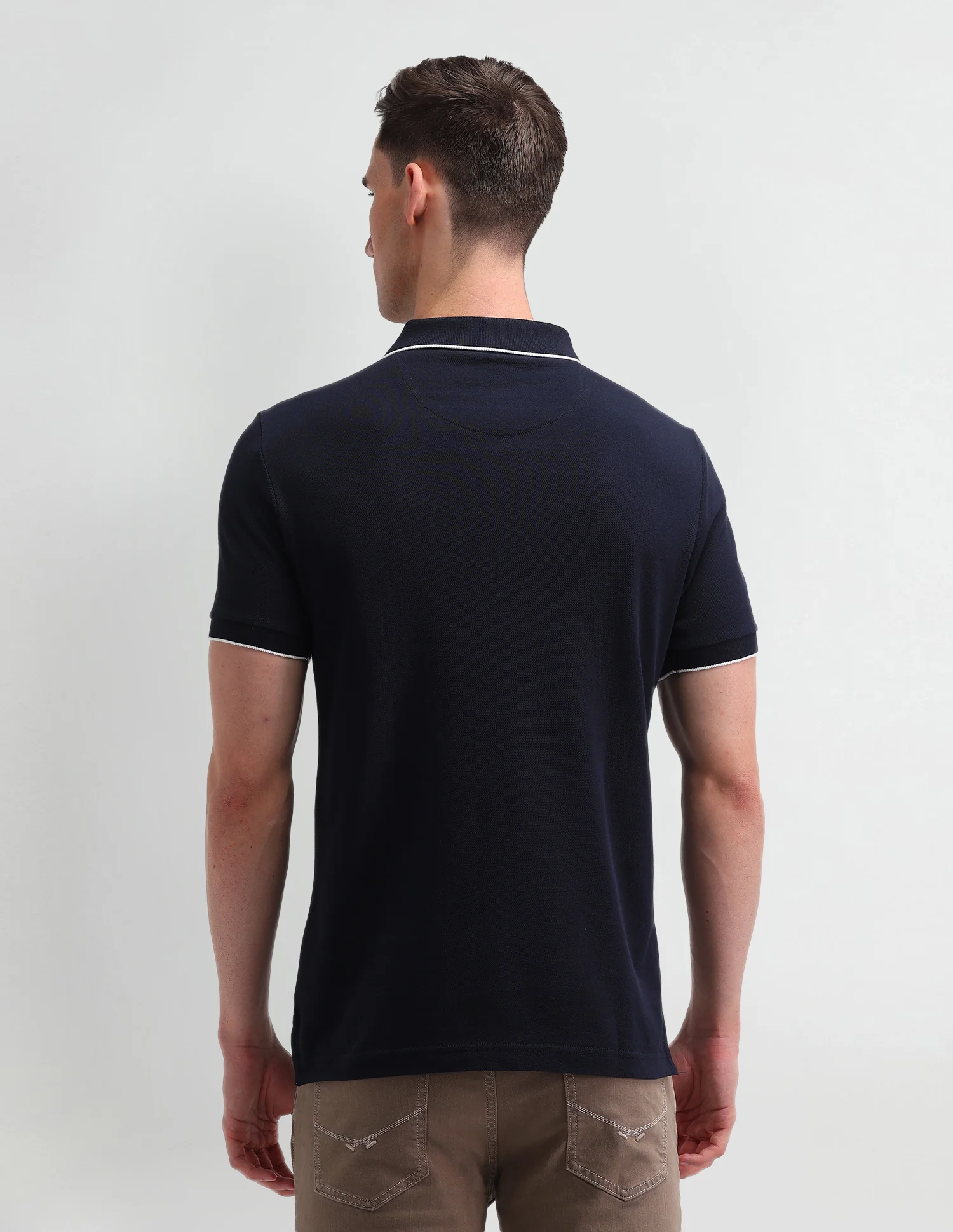 Brand Printed Cotton Polo Shirt - Image 5