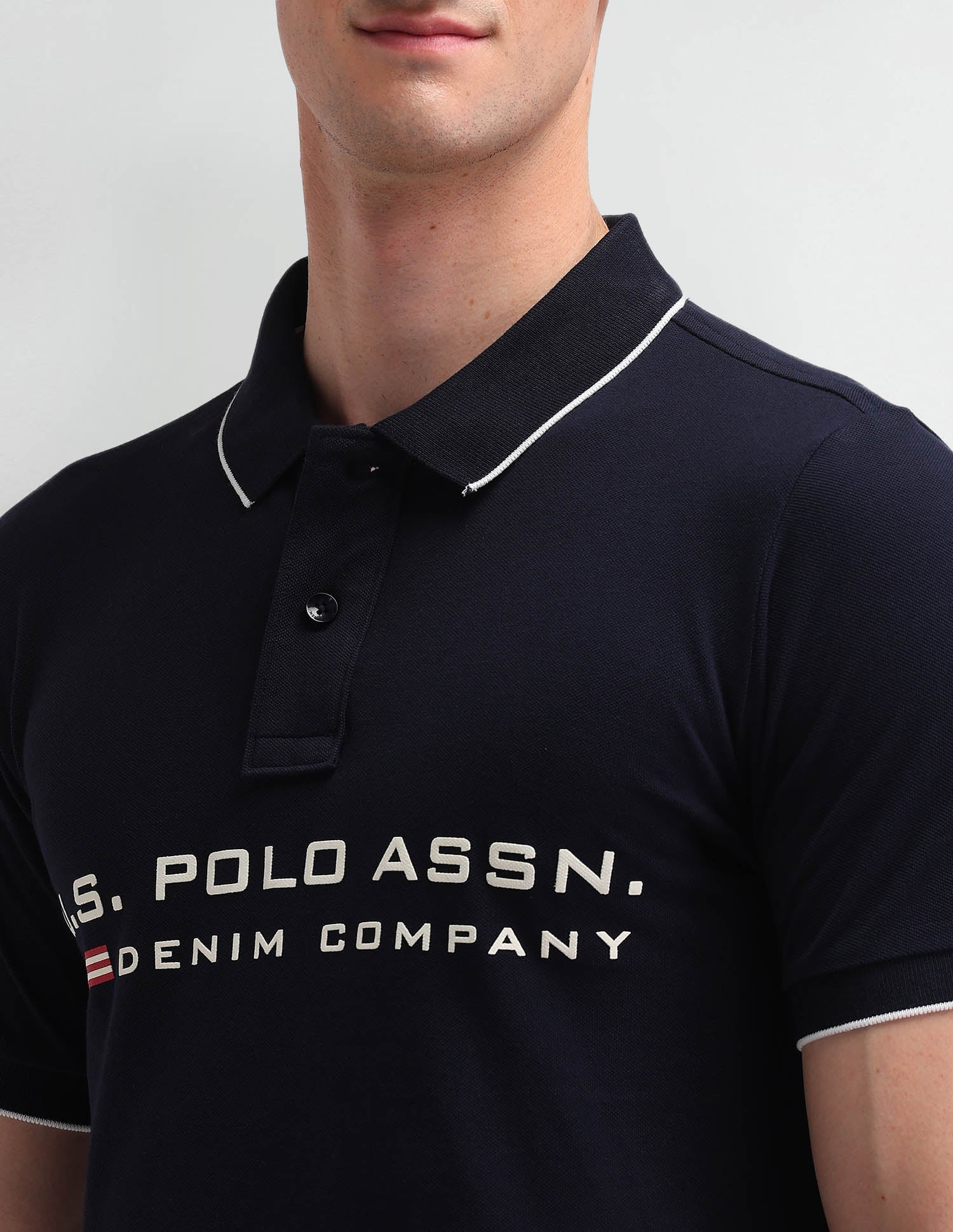 Brand Printed Cotton Polo Shirt - Image 7