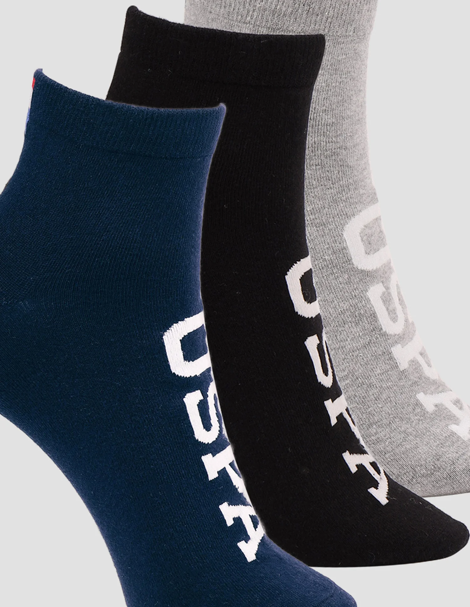 Brand Printed Cotton Stretch ES007 Socks - Pack Of 3 - Image 7