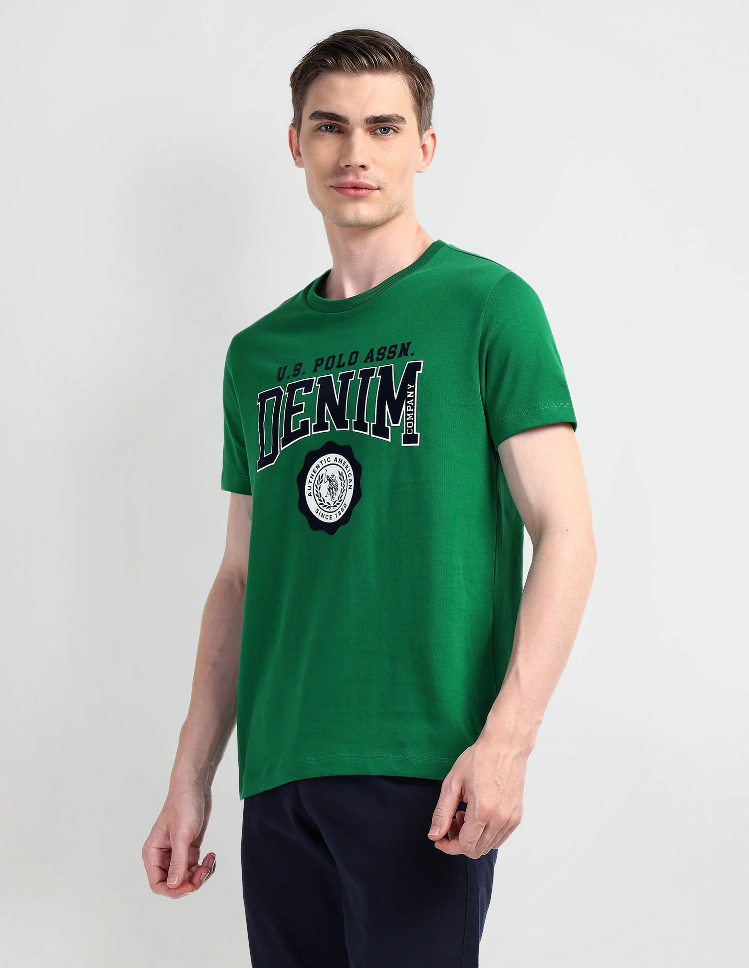 Brand Printed Cotton T-Shirt - Image 4