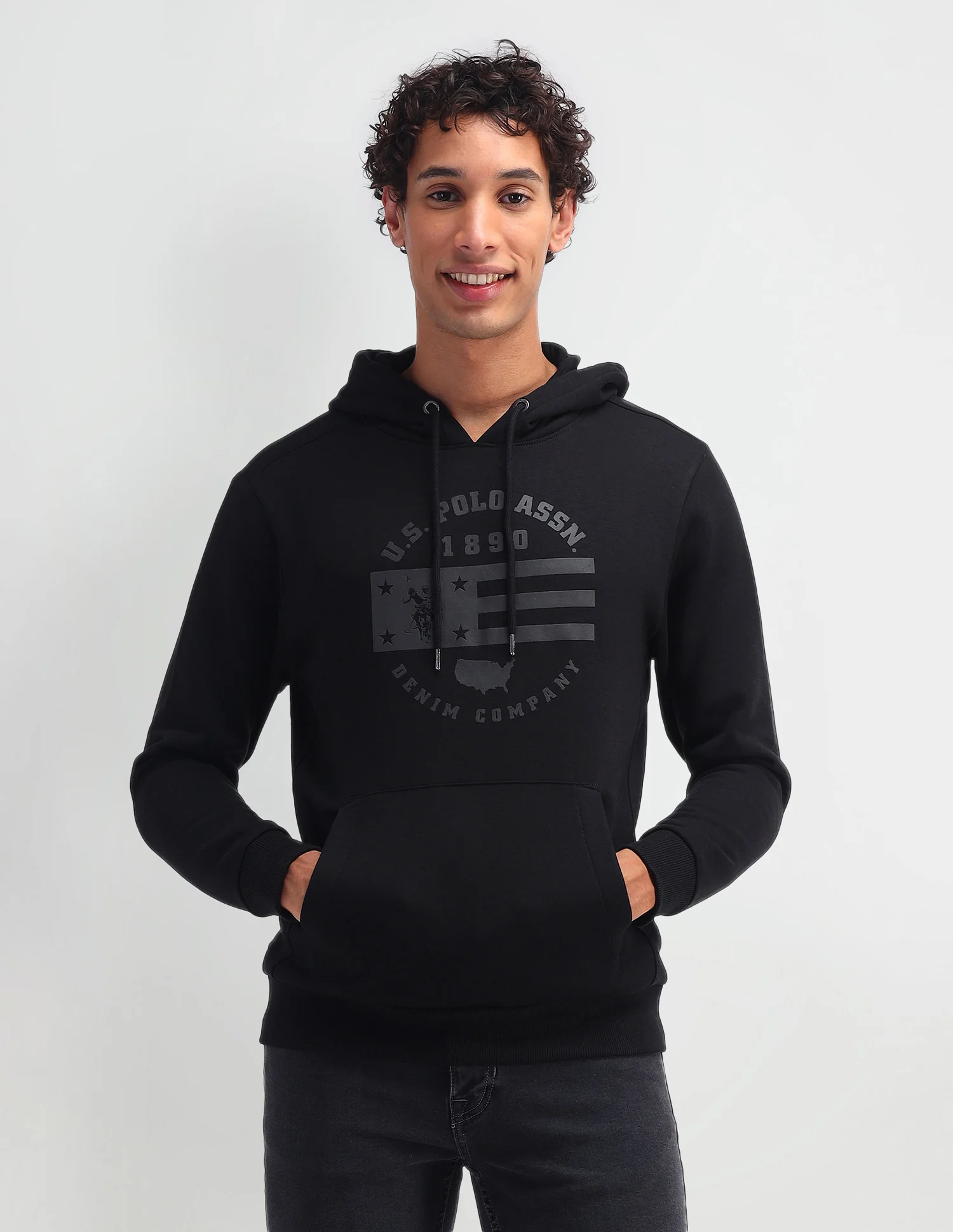 Brand Printed Hooded Sweatshirt