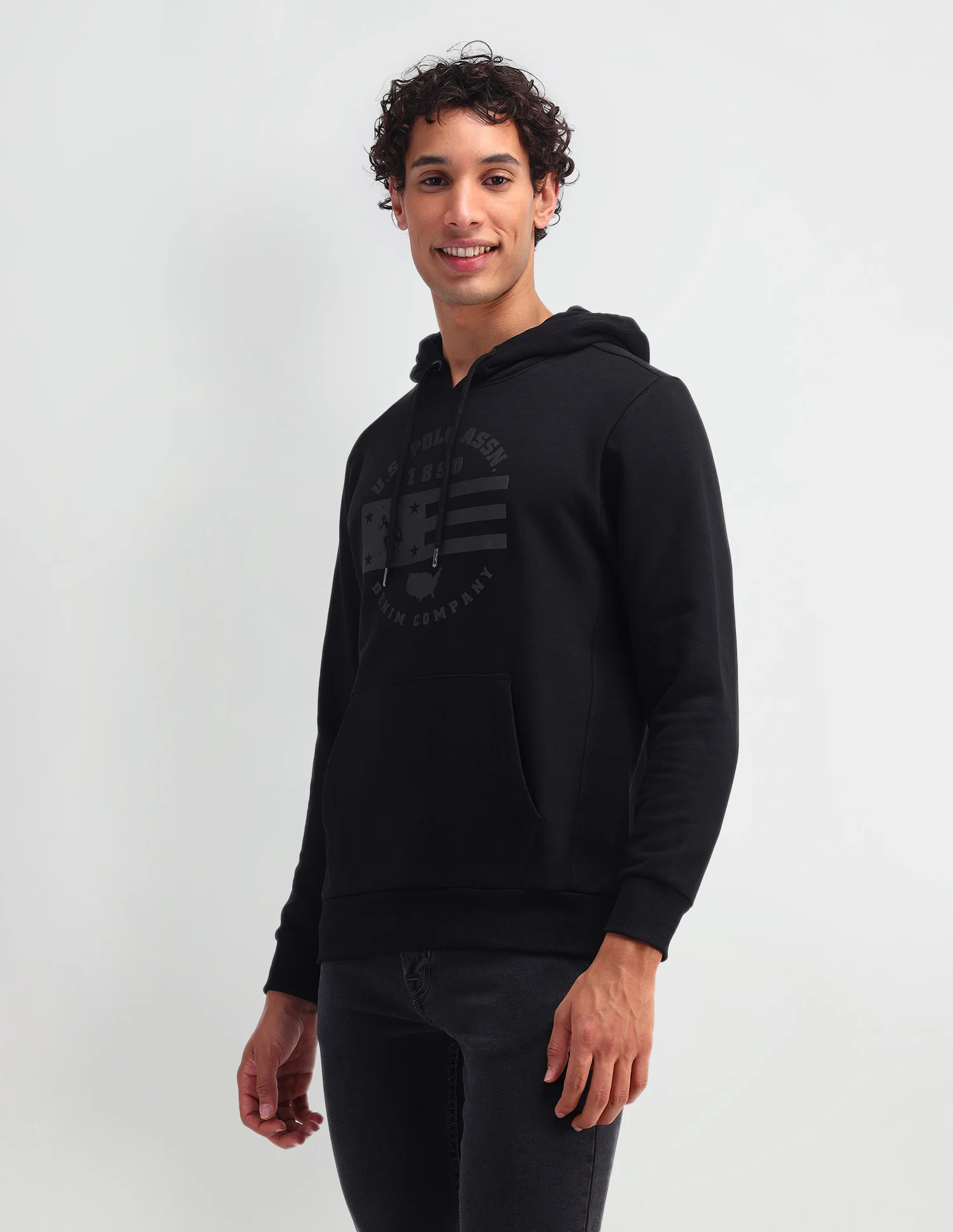 Brand Printed Hooded Sweatshirt - Image 4