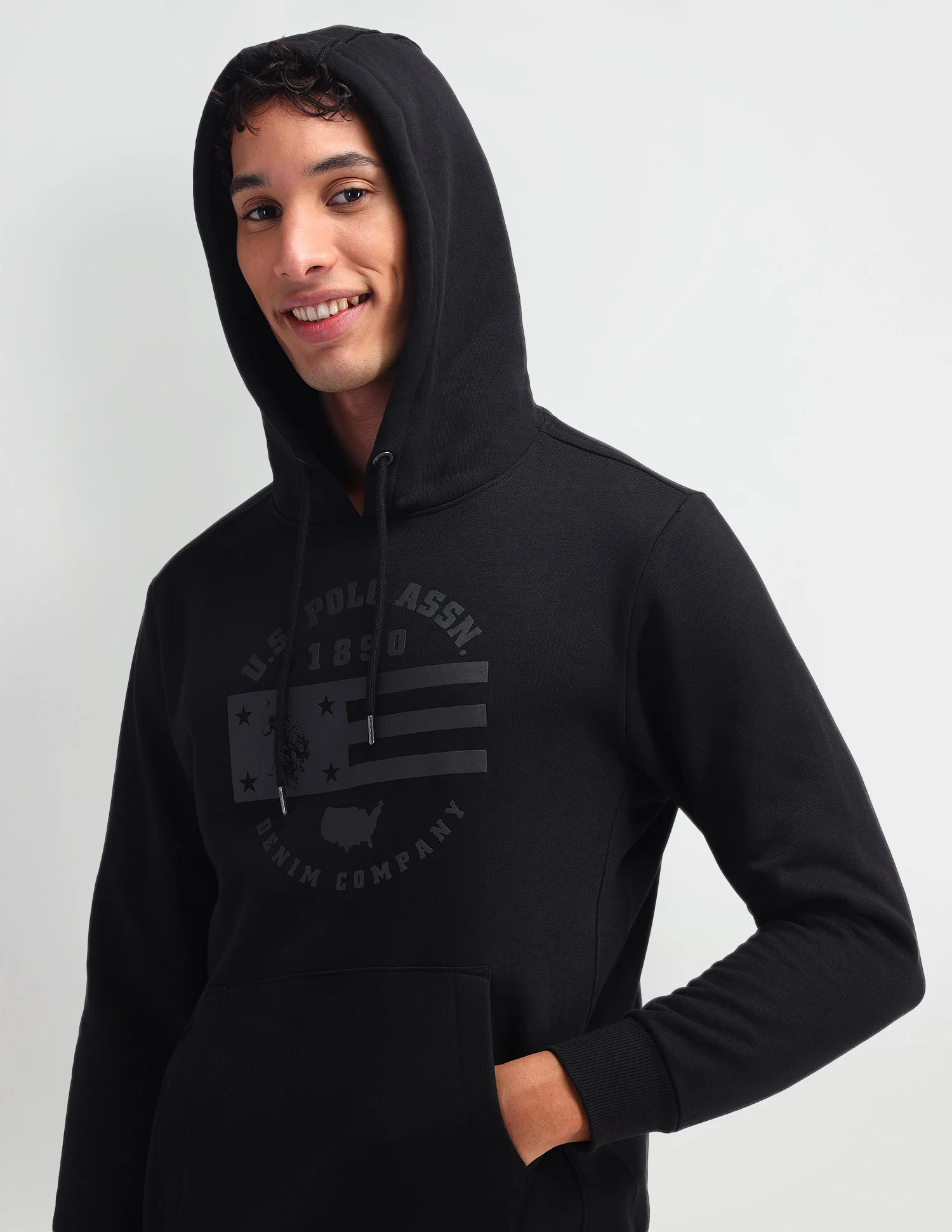 Brand Printed Hooded Sweatshirt - Image 8
