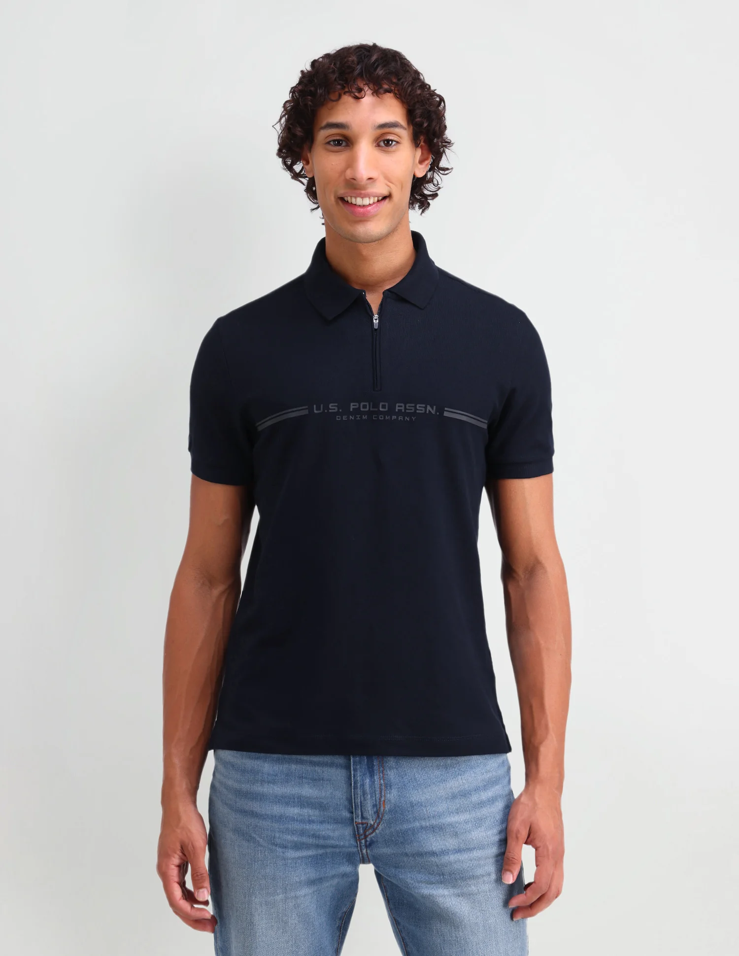 Brand Printed Muscle Fit Polo Shirt - Image 6