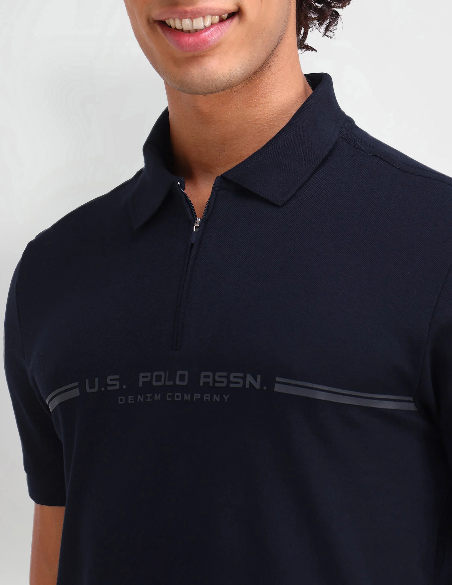 Brand Printed Muscle Fit Polo Shirt - Image 7