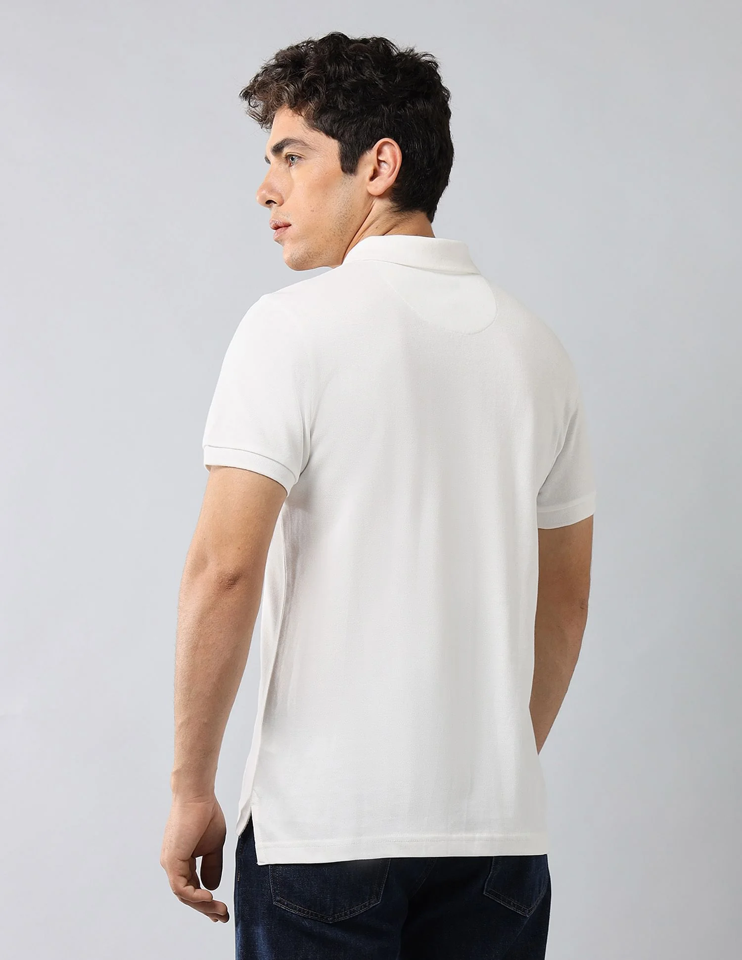 Brand Printed Muscle Fit Polo Shirt - Image 5