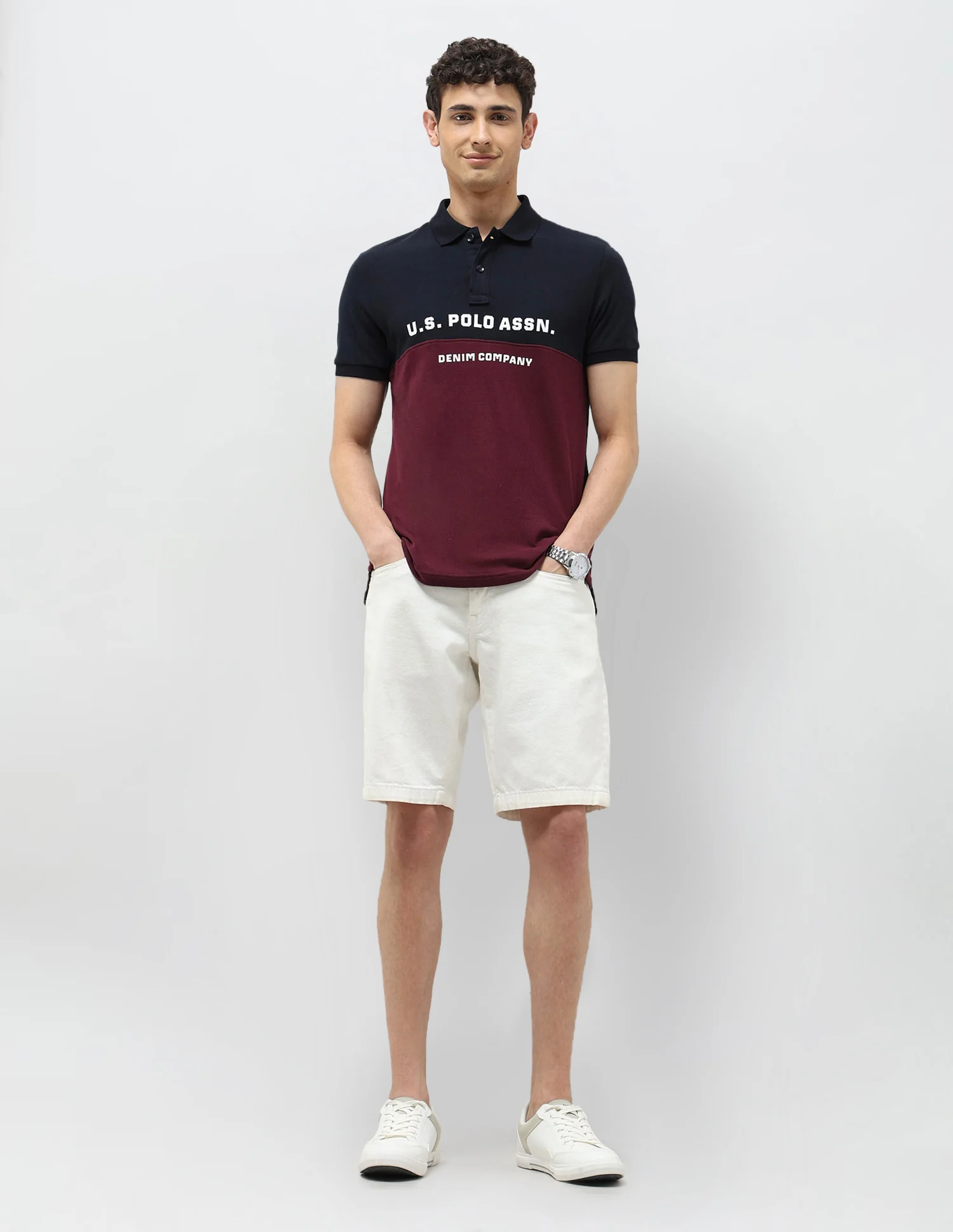 Brand Printed Muscle Fit Polo shirt - Image 3