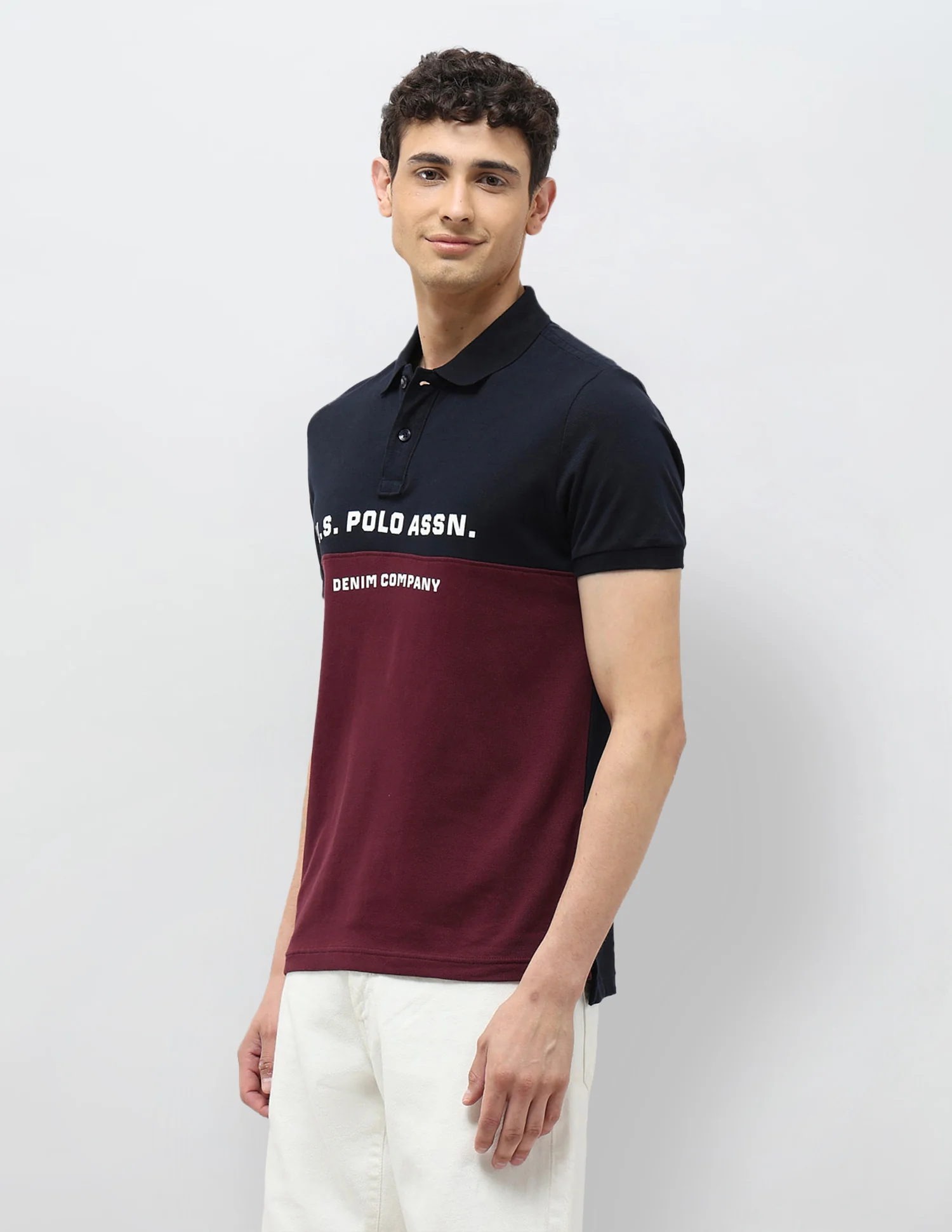 Brand Printed Muscle Fit Polo shirt - Image 4