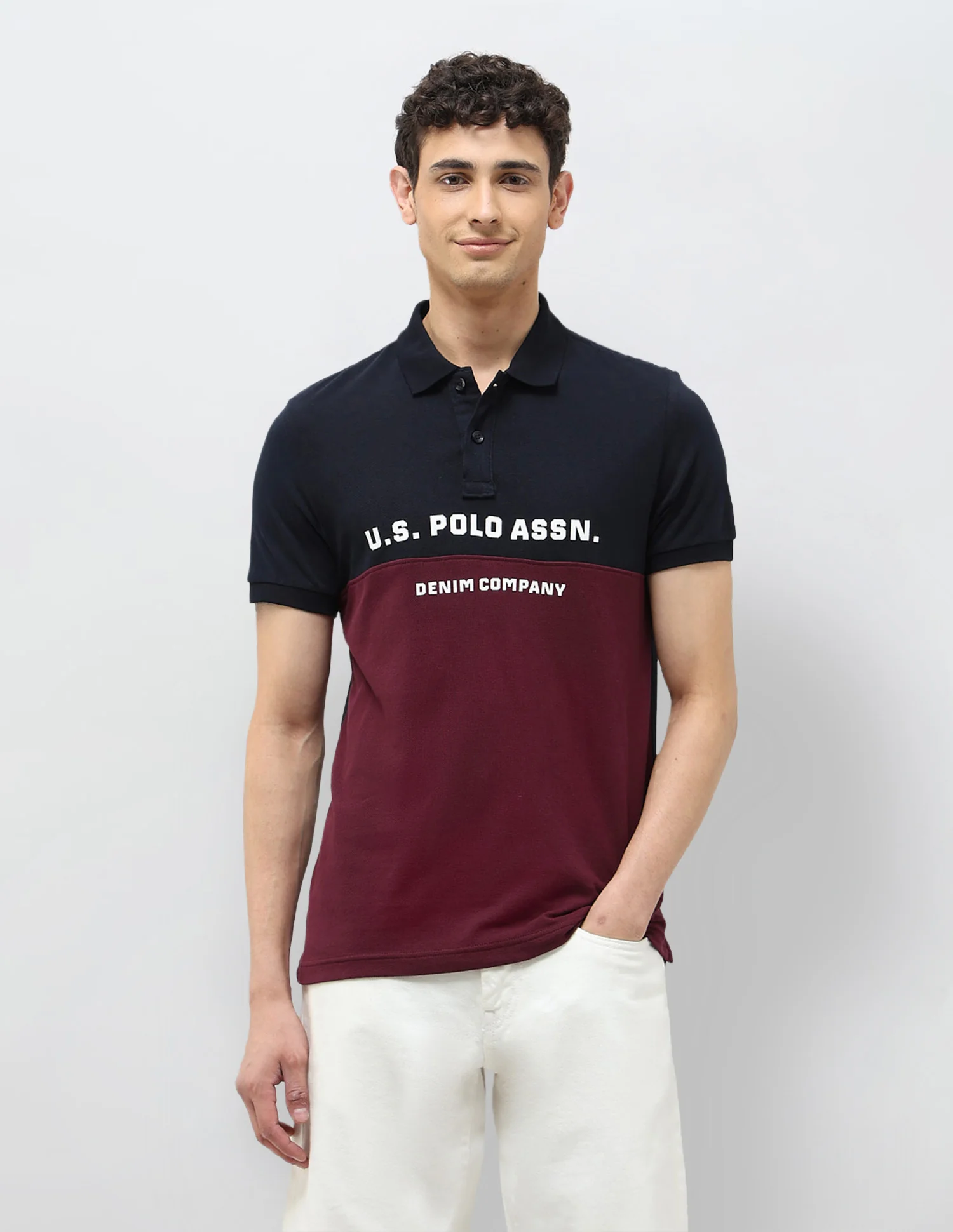Brand Printed Muscle Fit Polo shirt - Image 6