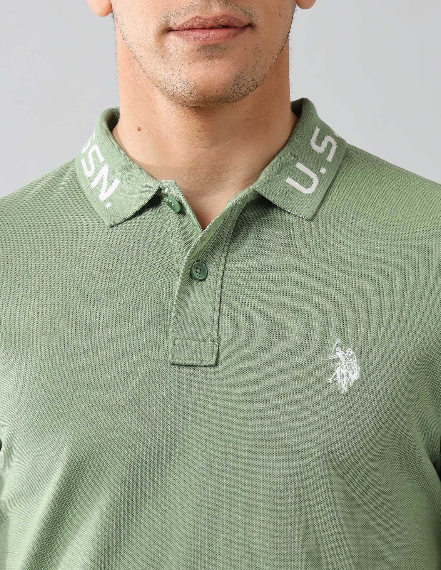 Brand Printed Muscle Fit Polo Shirt - Image 7