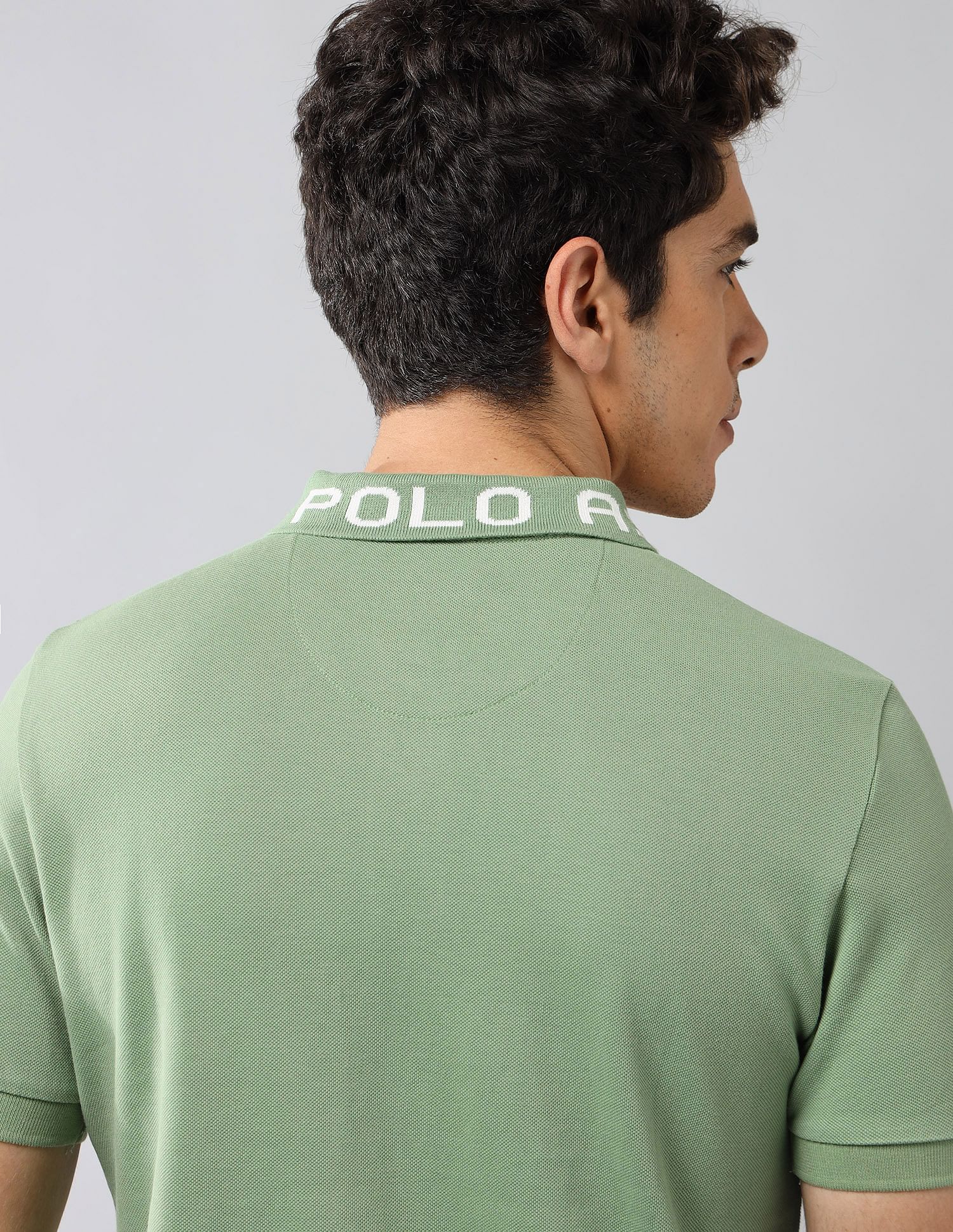 Brand Printed Muscle Fit Polo Shirt - Image 8