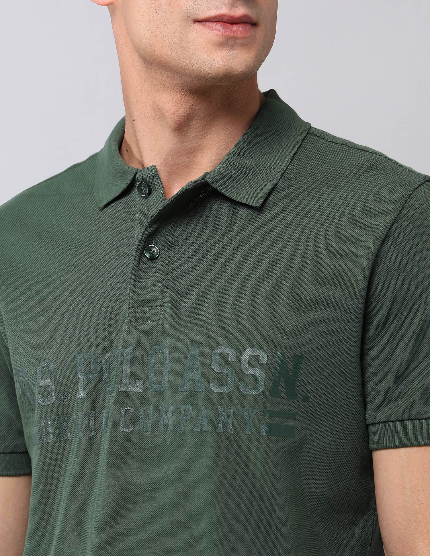 Brand Printed Muscle Fit Polo Shirt - Image 7