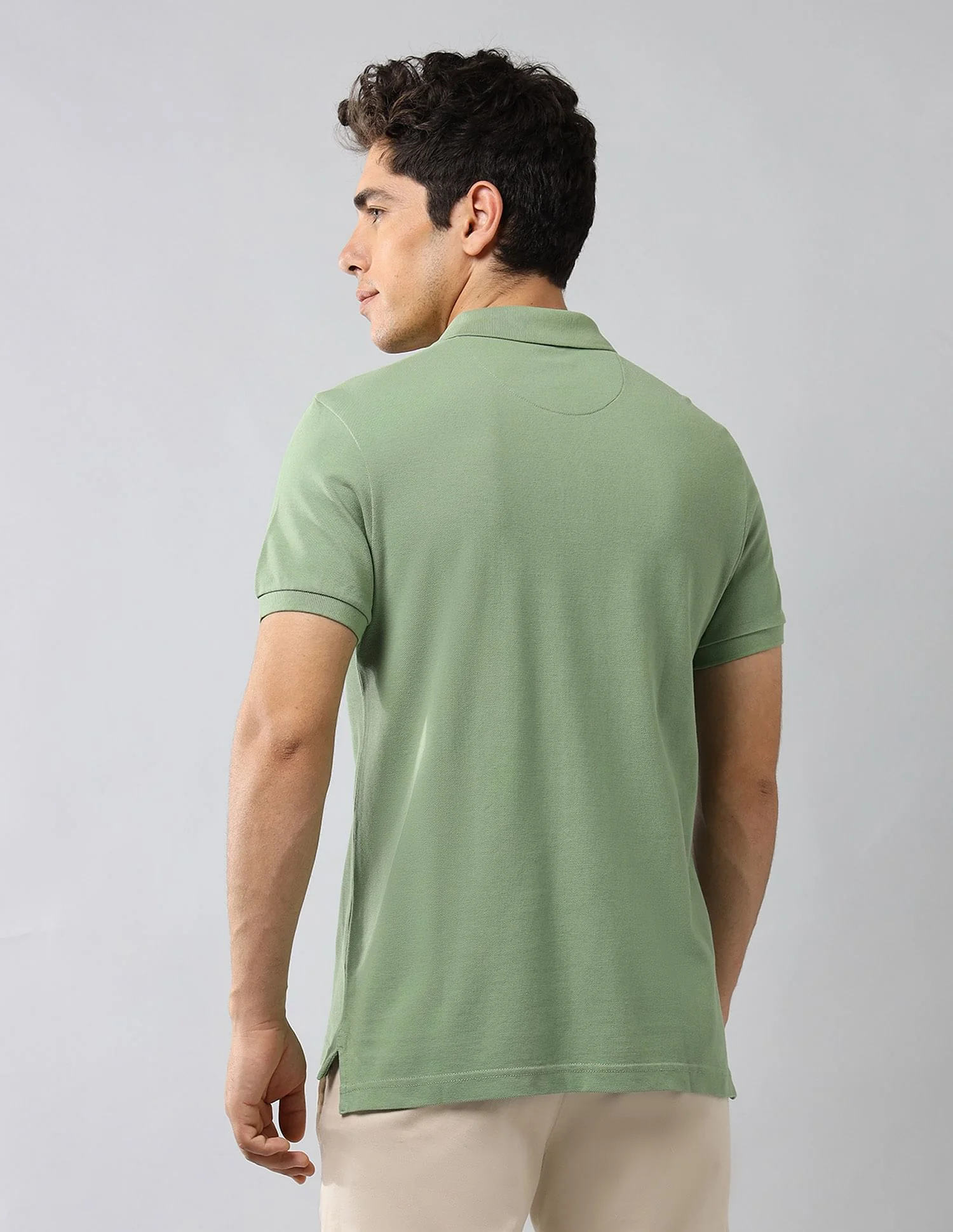 Brand Printed Muscle Fit Polo Shirt - Image 5