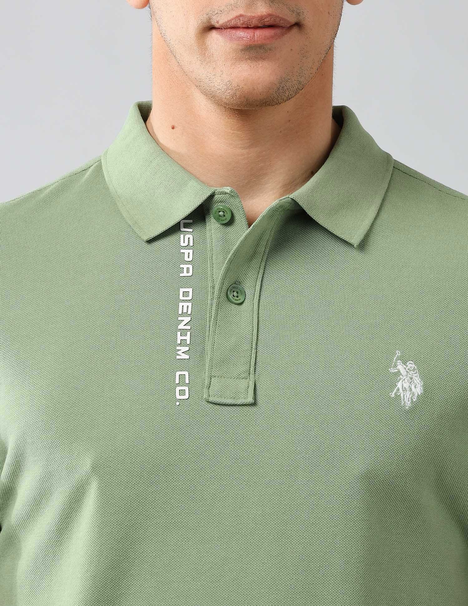 Brand Printed Muscle Fit Polo Shirt - Image 7