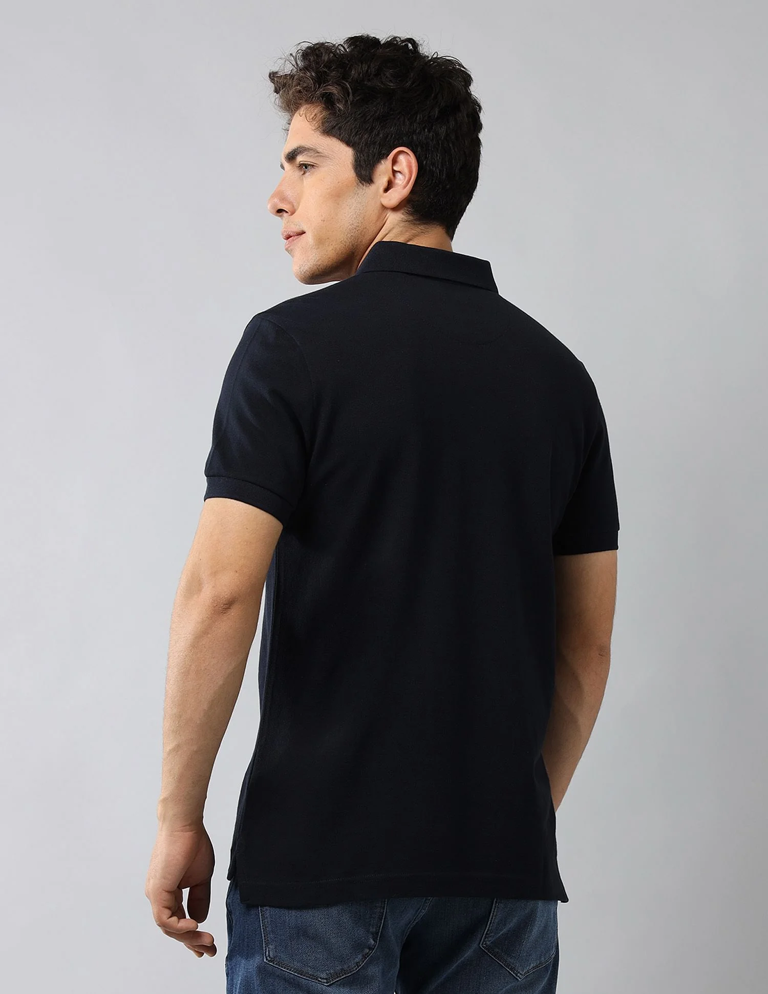 Brand Printed Muscle Fit Polo Shirt - Image 5