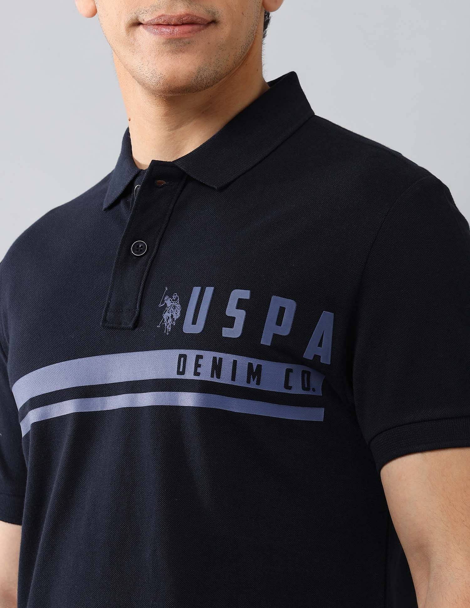 Brand Printed Muscle Fit Polo Shirt - Image 7