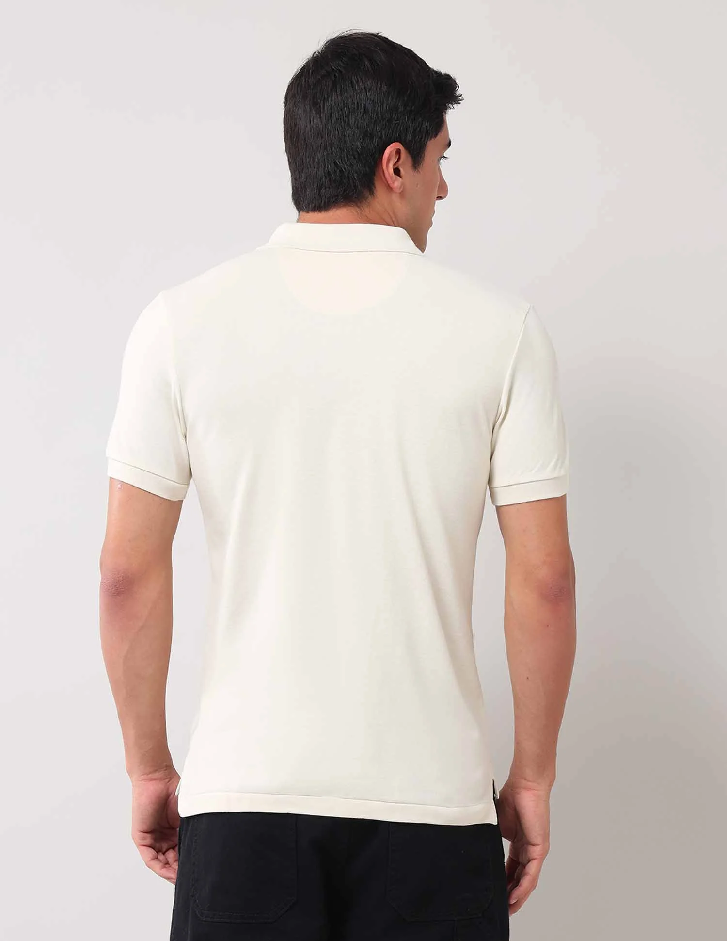 Brand Printed Muscle Fit Polo Shirt - Image 5
