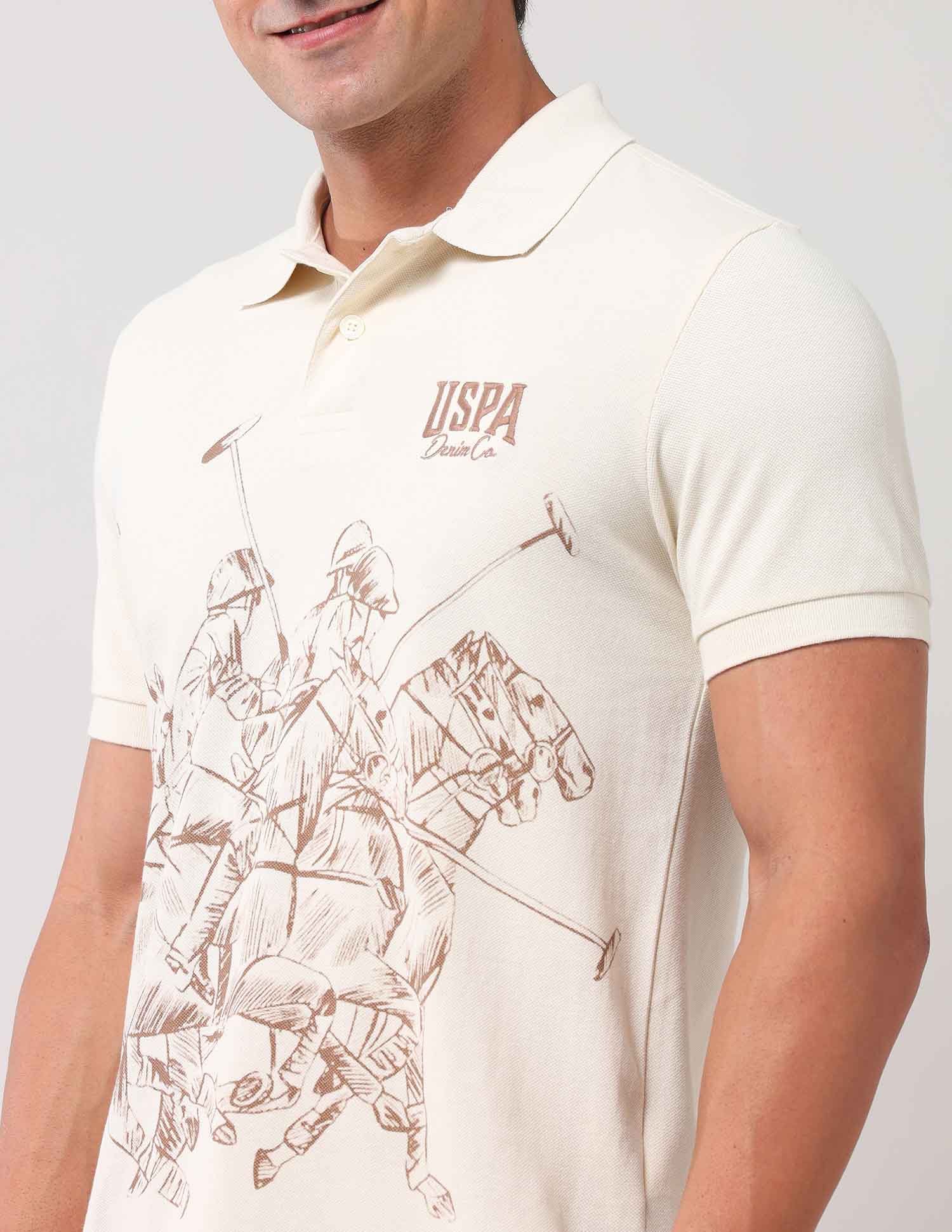 Brand Printed Muscle Fit Polo Shirt - Image 7