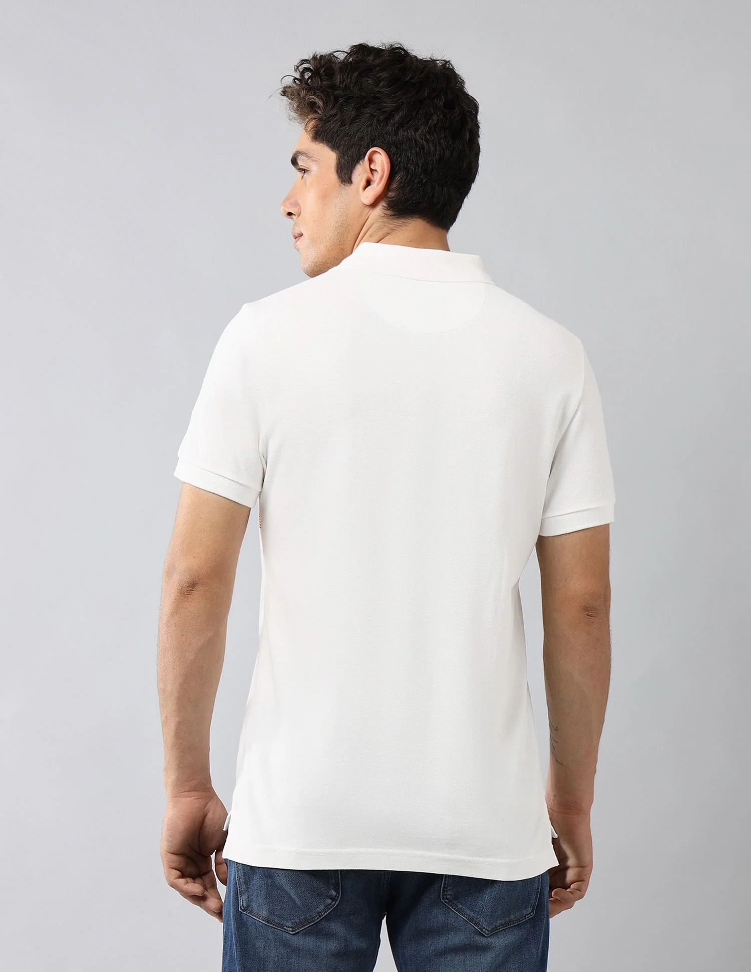 Brand Printed Muscle Fit Polo Shirt - Image 5