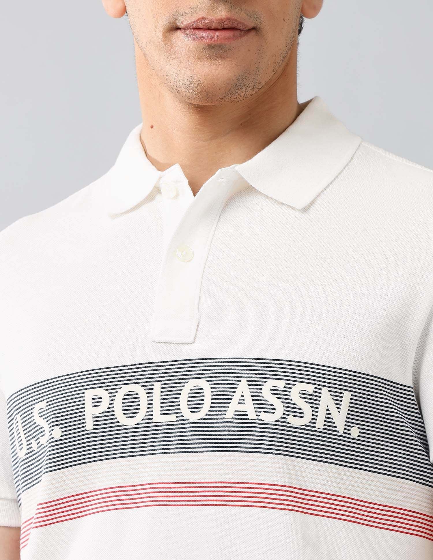 Brand Printed Muscle Fit Polo Shirt - Image 7