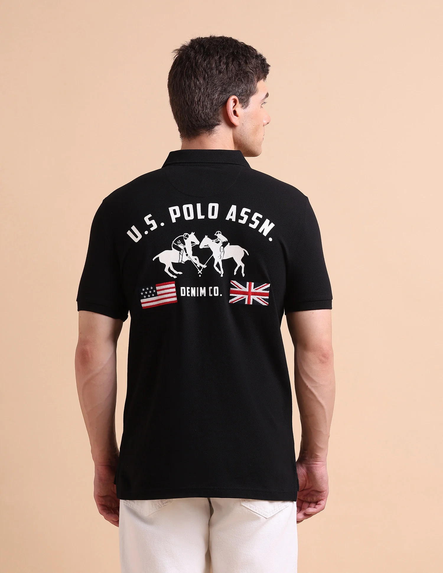 Brand Printed Muscle Fit Polo Shirt - Image 5