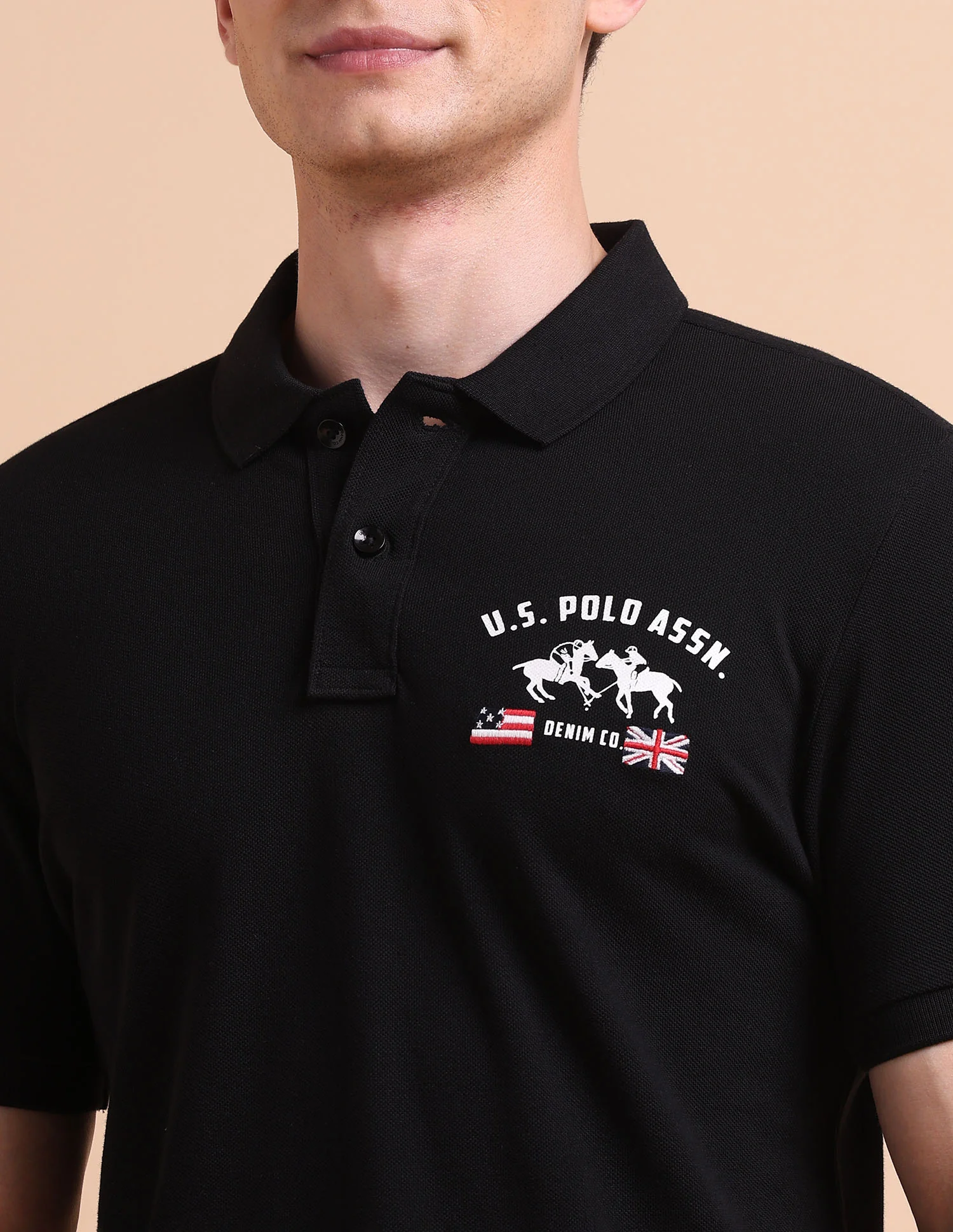 Brand Printed Muscle Fit Polo Shirt - Image 7