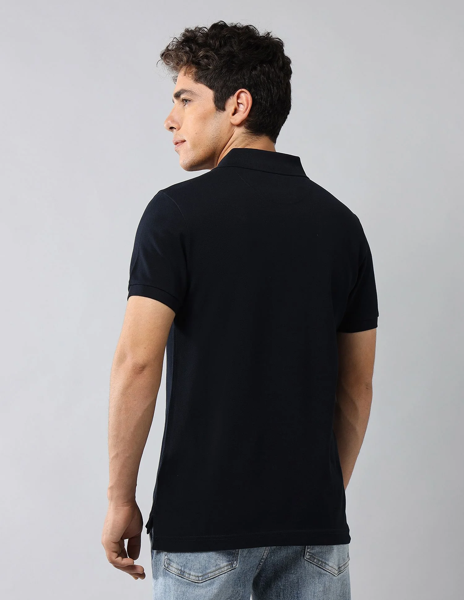 Brand Printed Muscle Fit Polo Shirt - Image 5