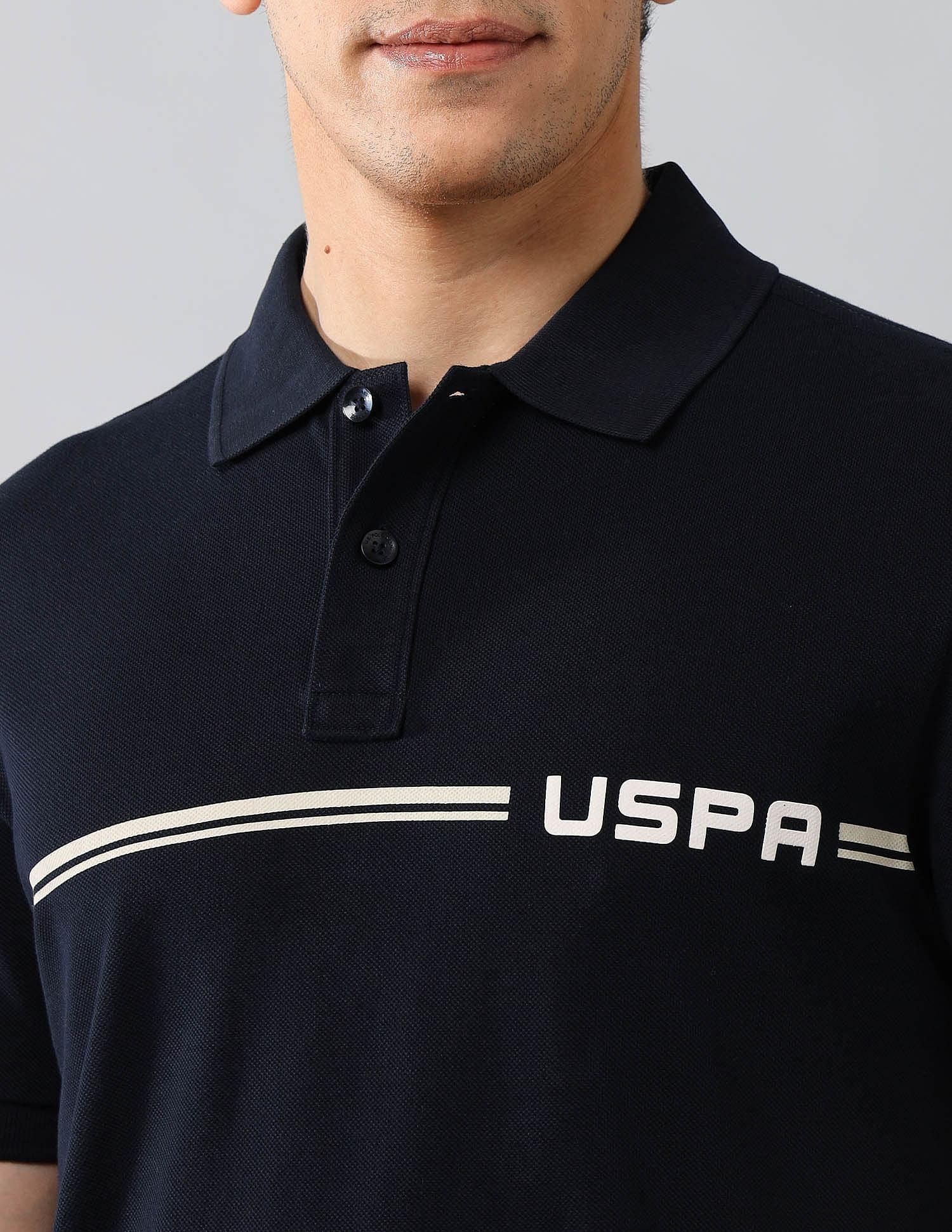 Brand Printed Muscle Fit Polo Shirt - Image 7