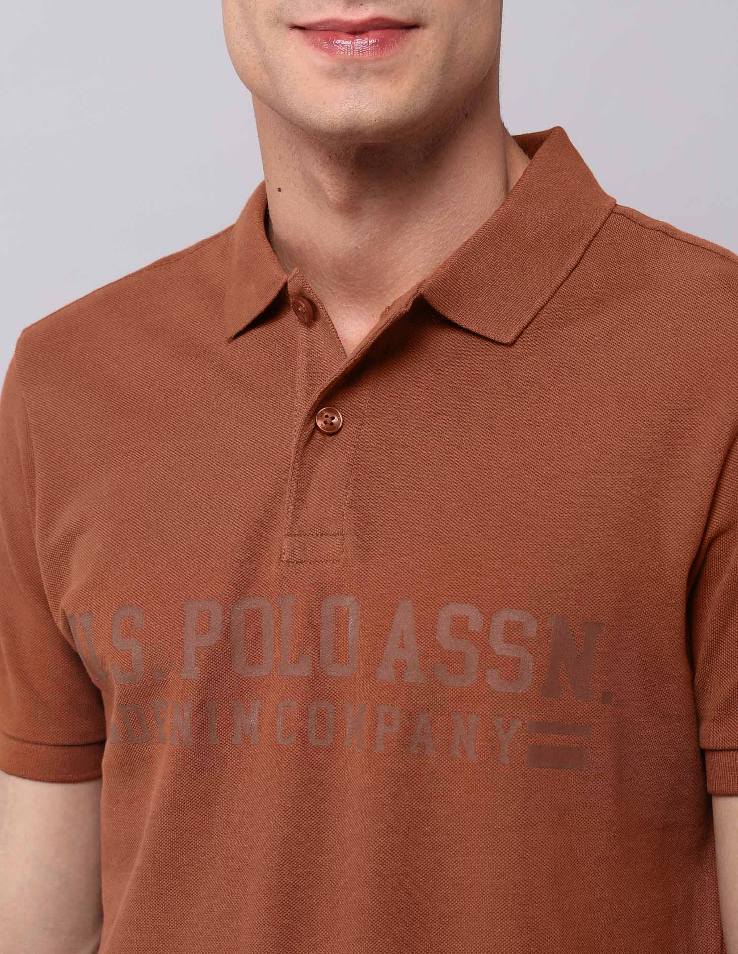 Brand Printed Muscle Fit Polo Shirt - Image 7