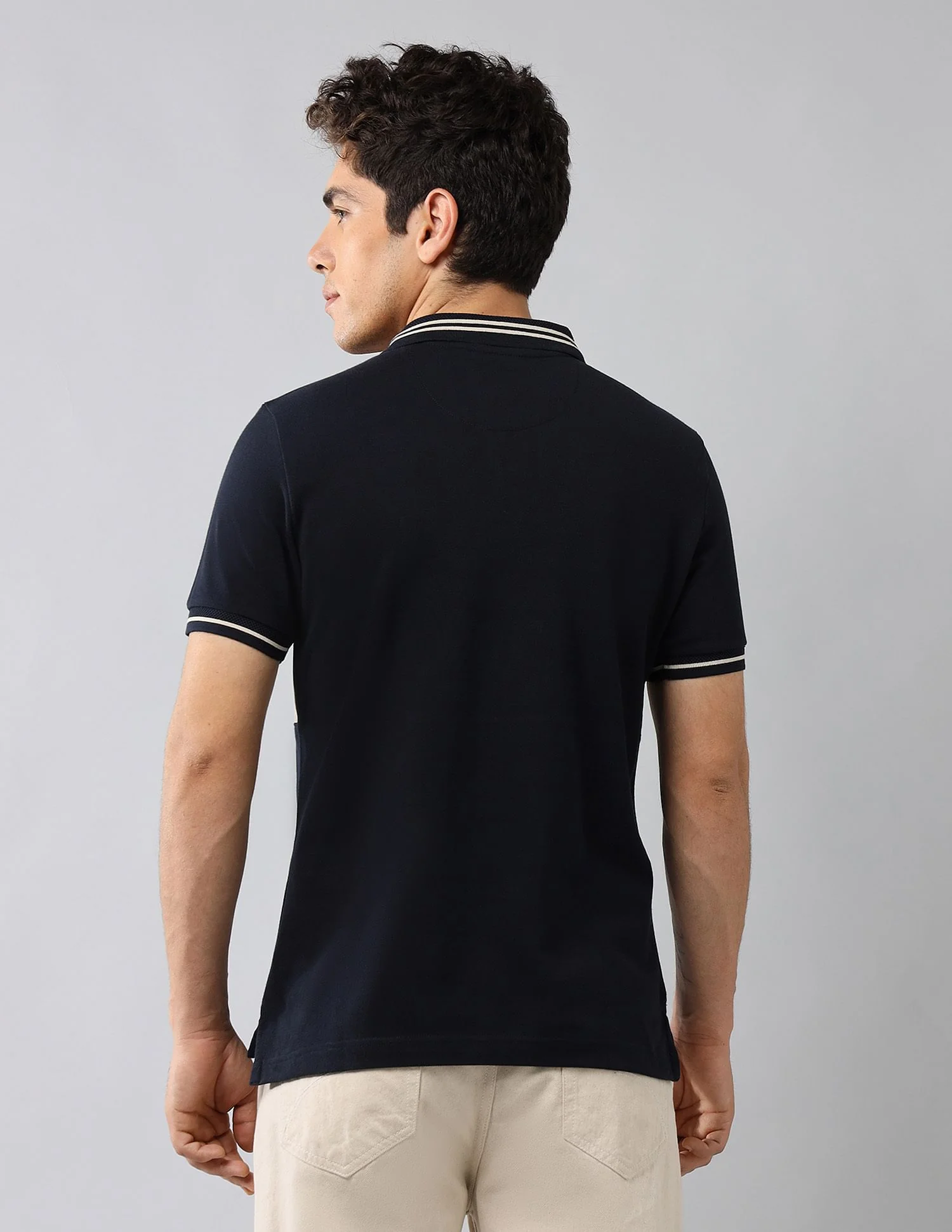 Brand Printed Muscle Fit Polo Shirt - Image 5
