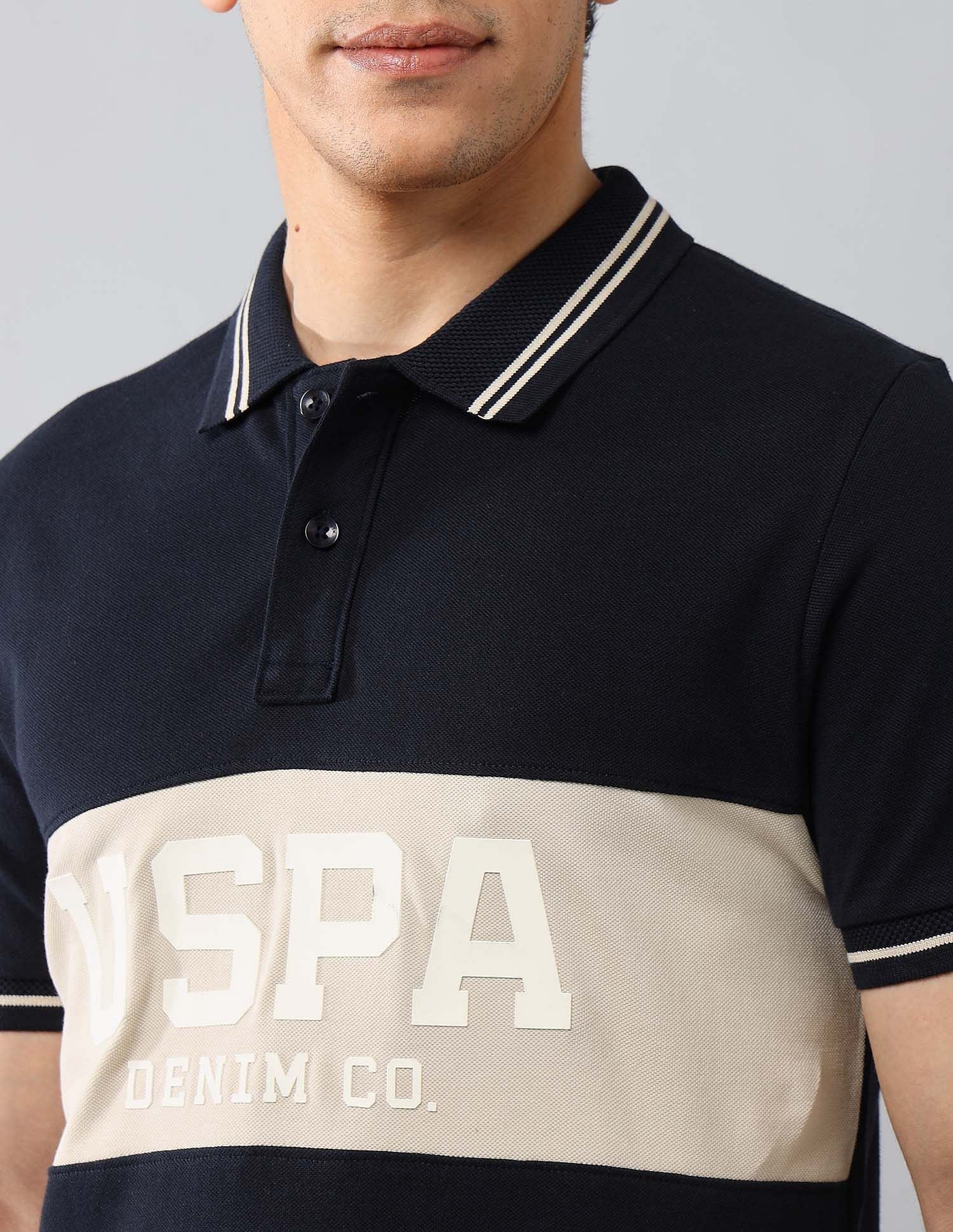Brand Printed Muscle Fit Polo Shirt - Image 7