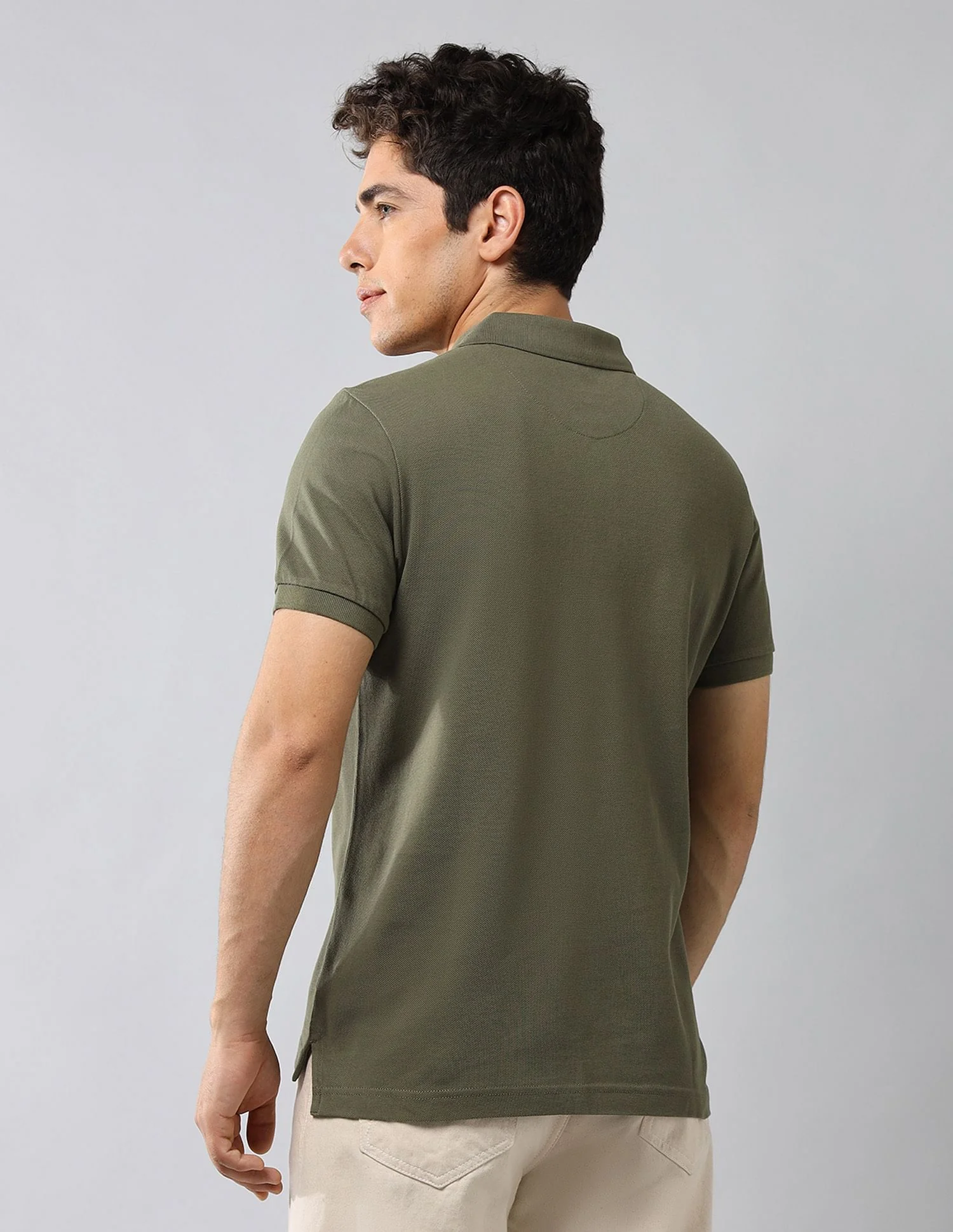 Brand Printed Muscle Fit Polo Shirt - Image 5
