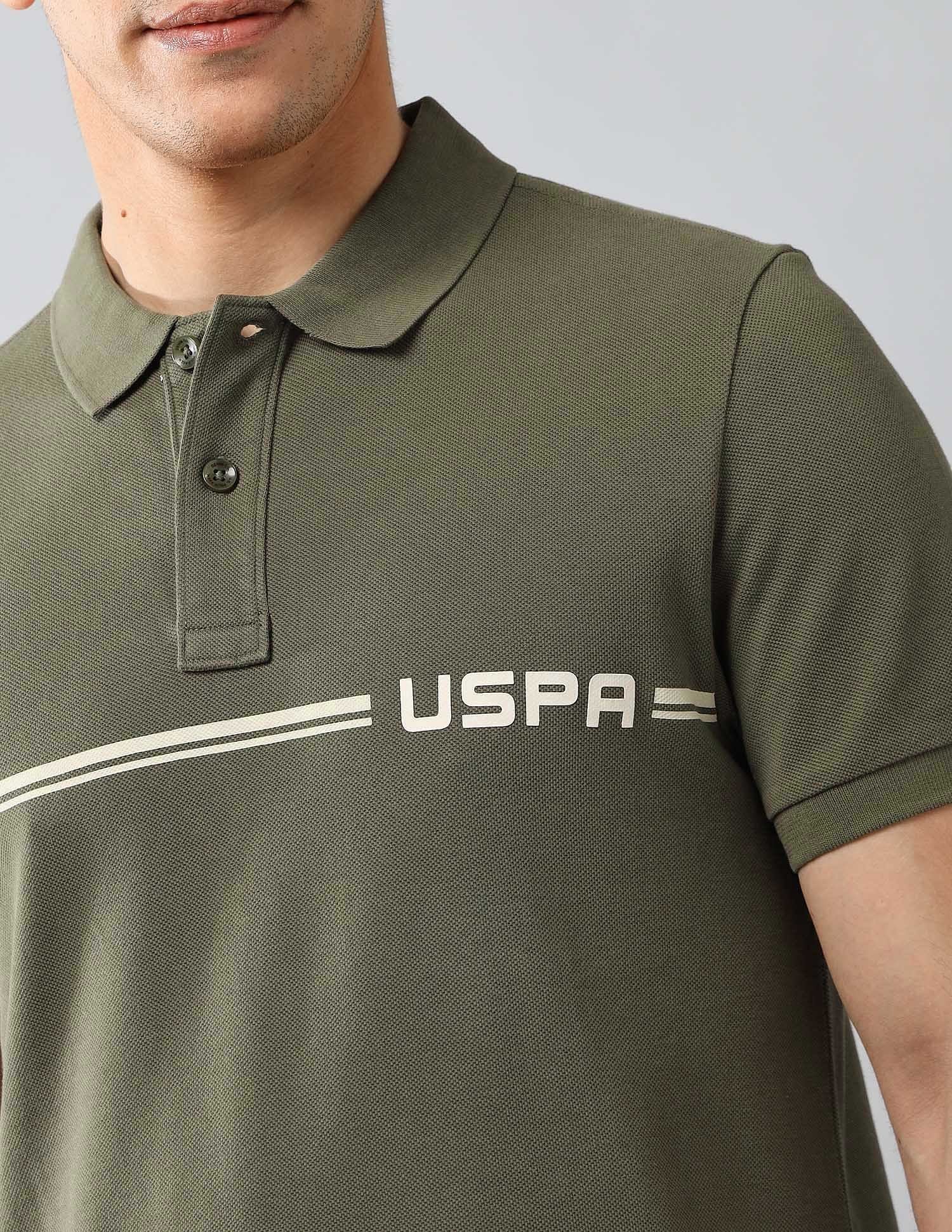 Brand Printed Muscle Fit Polo Shirt - Image 7