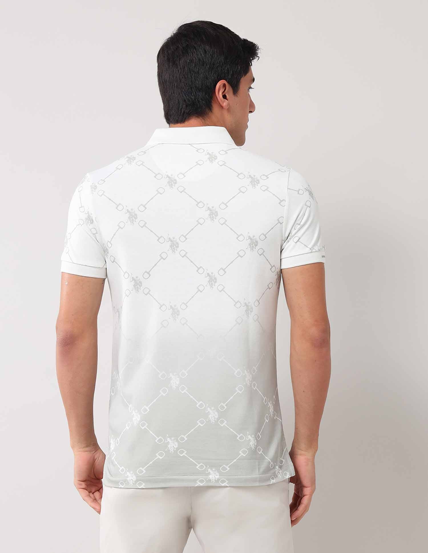 Brand Printed Muscle Fit Polo Shirt - Image 5