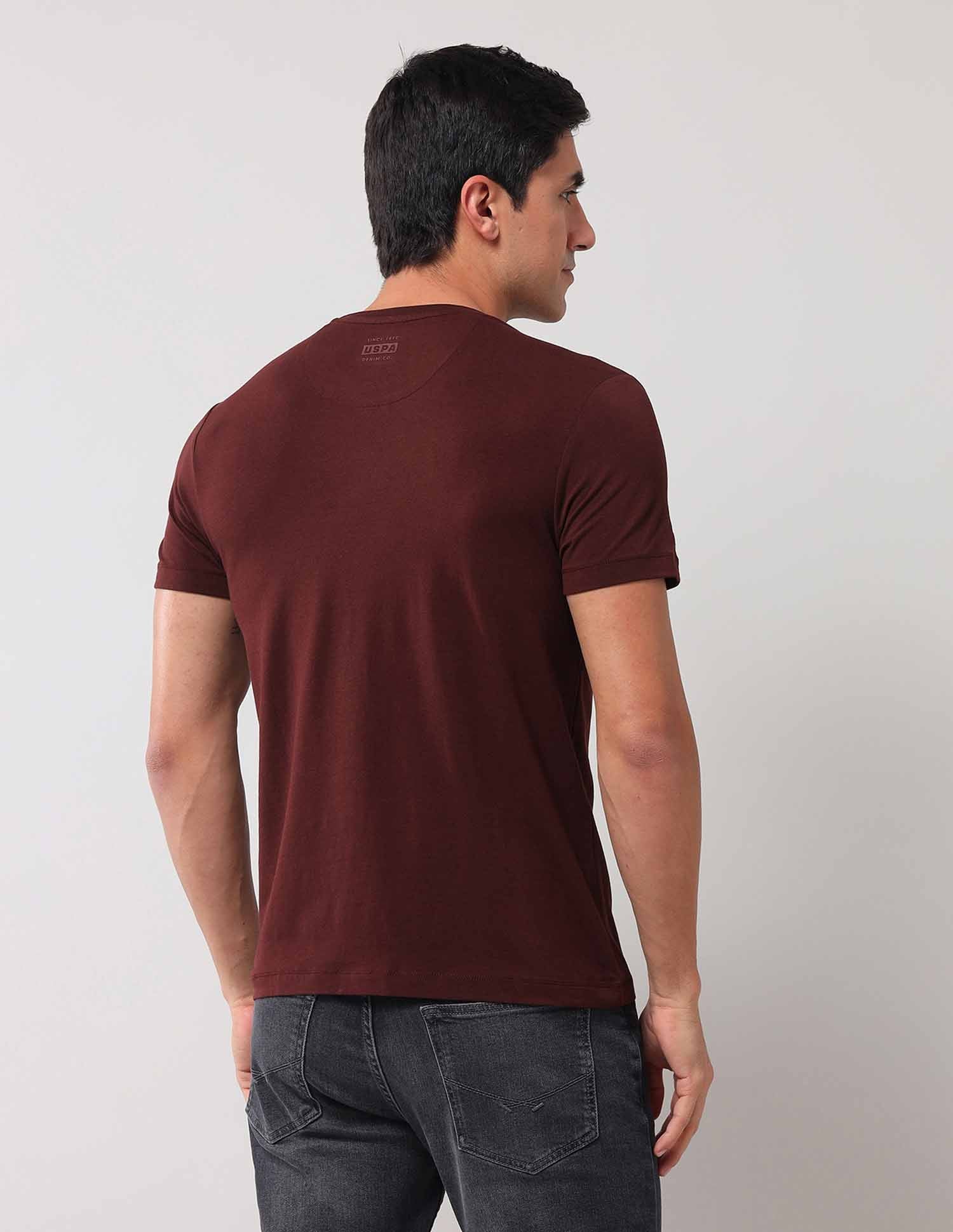 Brand Printed Muscle Fit T-Shirt - Image 5