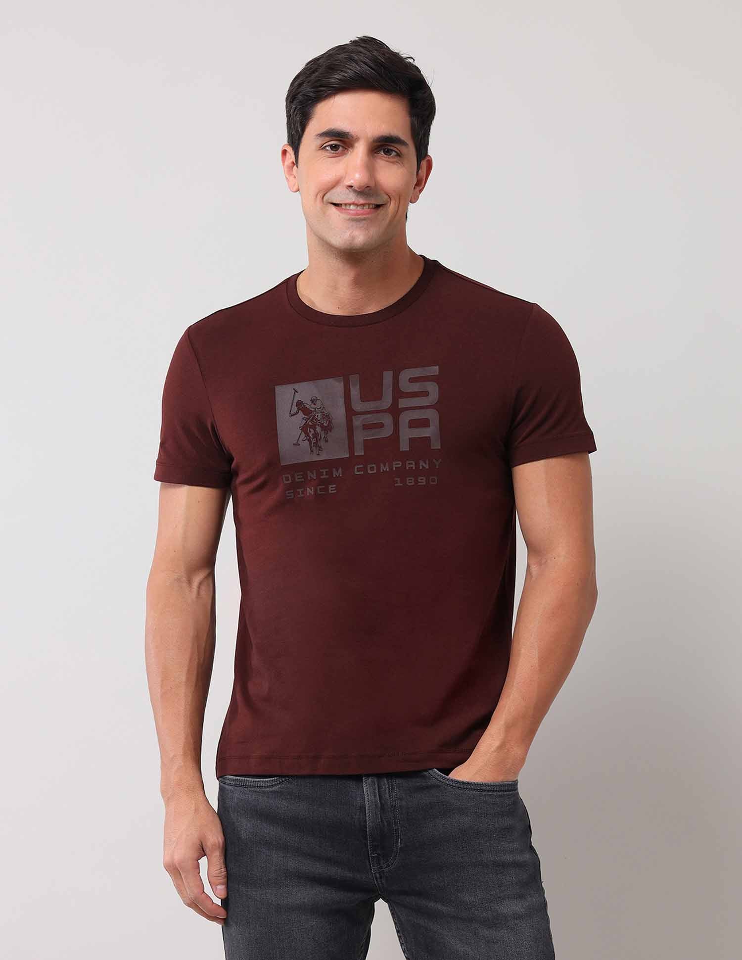 Brand Printed Muscle Fit T-Shirt - Image 6
