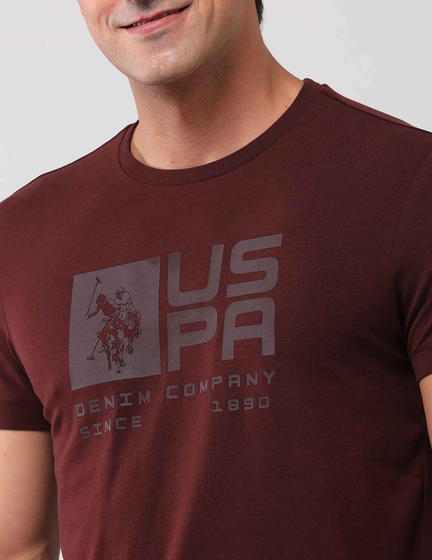 Brand Printed Muscle Fit T-Shirt - Image 7