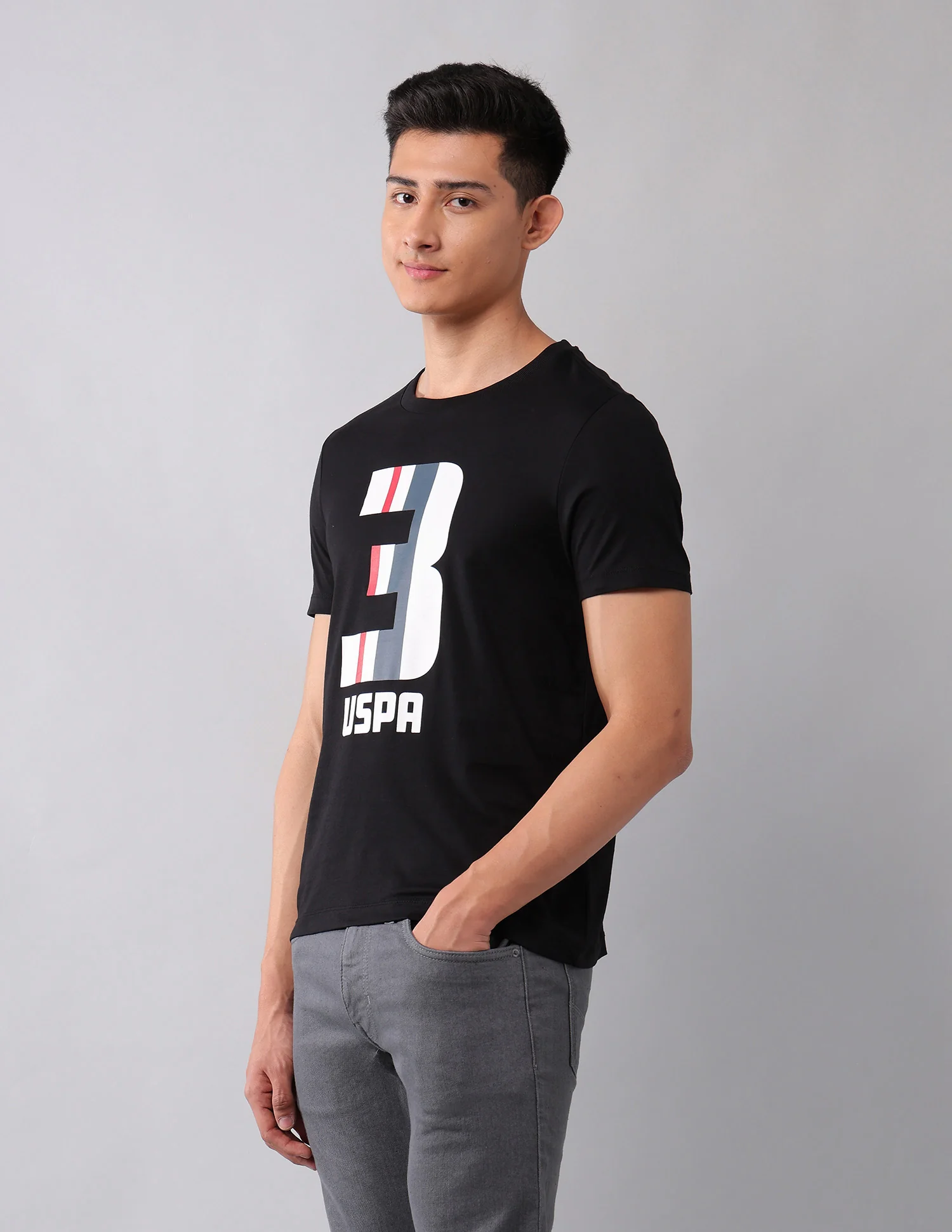 Brand Printed Muscle Fit T-Shirt - Image 4