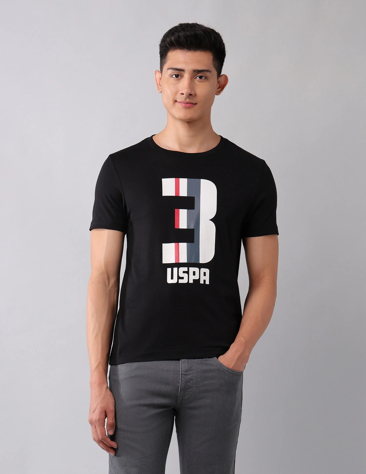 Brand Printed Muscle Fit T-Shirt - Image 6