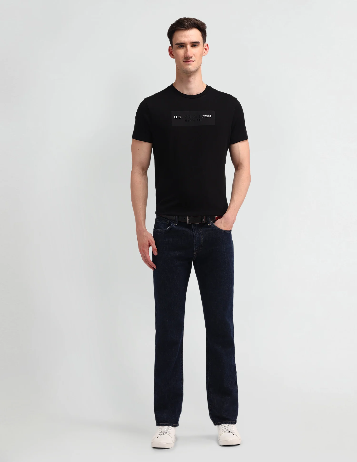 Brand Printed Muscle Fit T-Shirt - Image 3