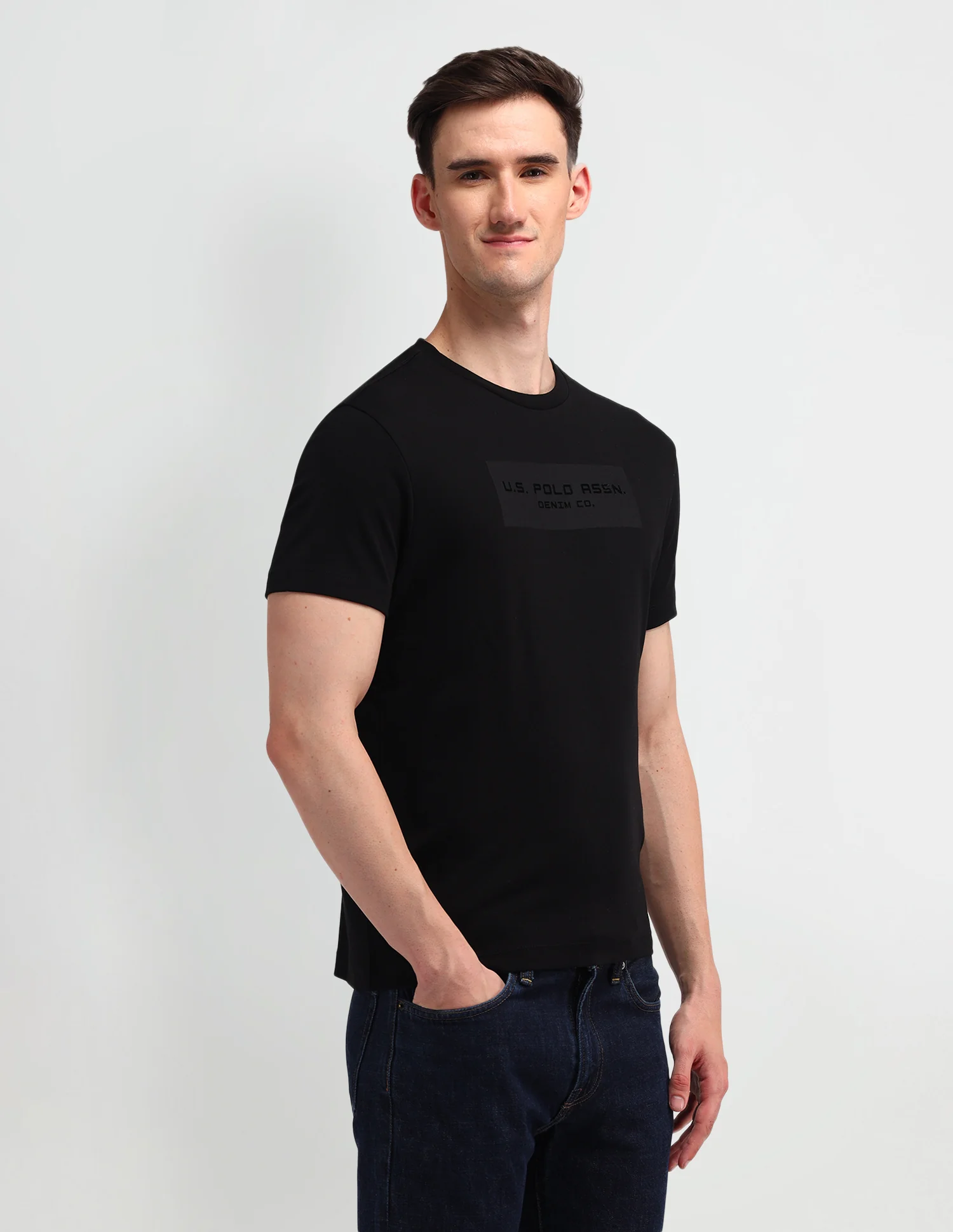 Brand Printed Muscle Fit T-Shirt - Image 4