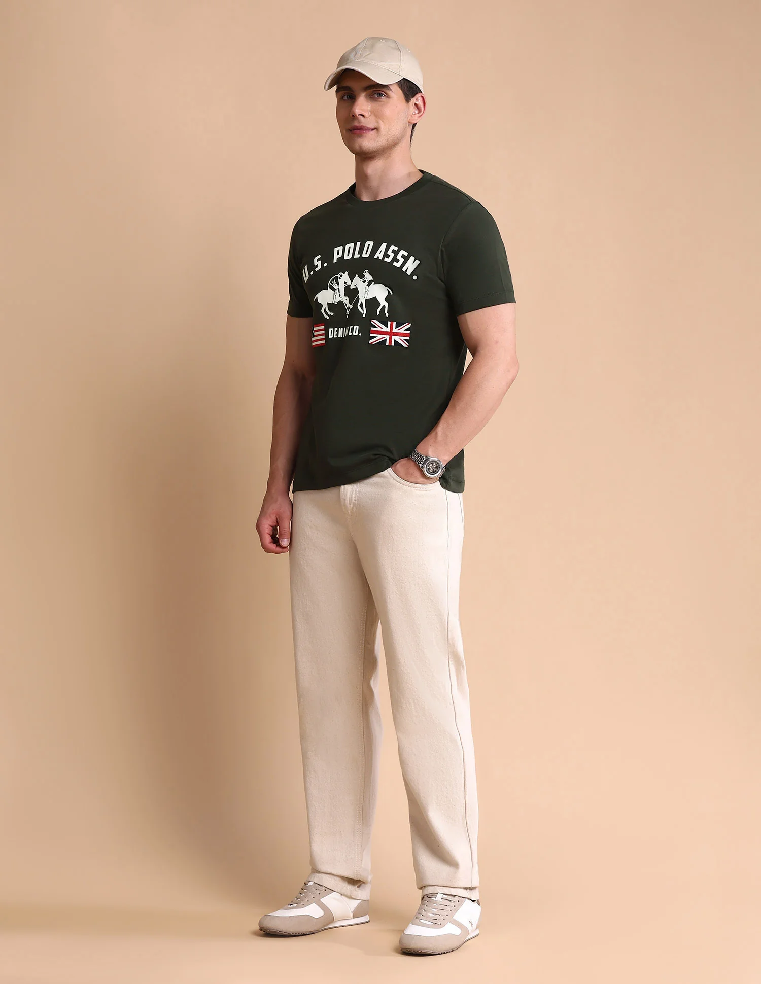 Brand Printed Muscle Fit T-Shirt - Image 3
